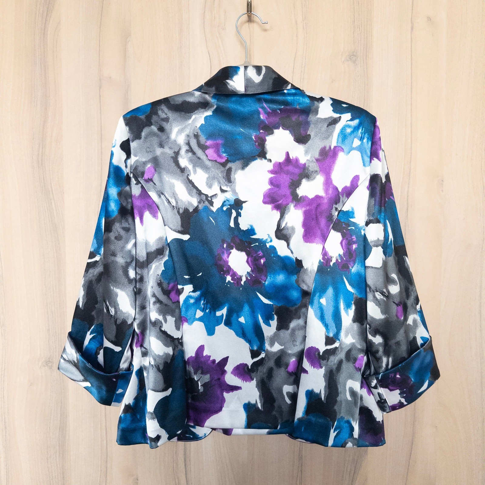VTG Alex Evenings Womens Jacket Tank Set Sz L Floral Evening Chic Glam