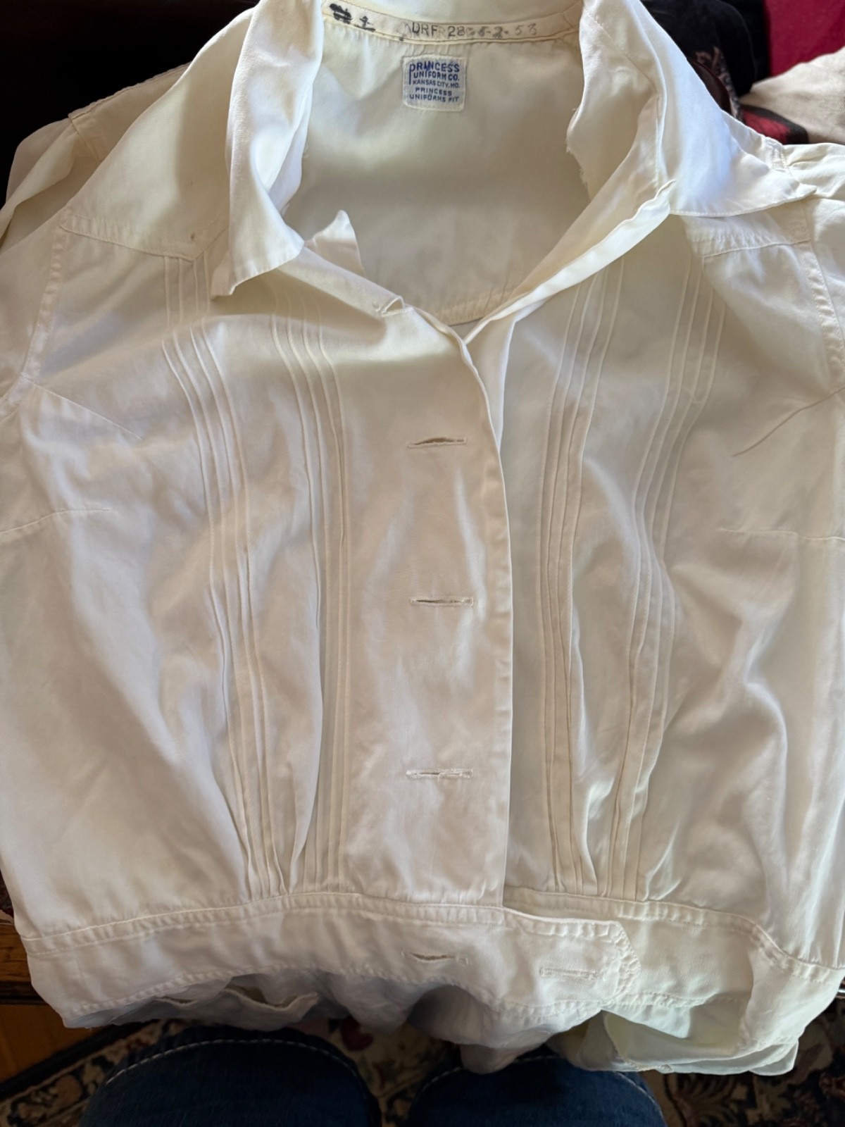 Vintage 1958 White Midi Length Authentic Nurse Uniform s/m Princess Uniform