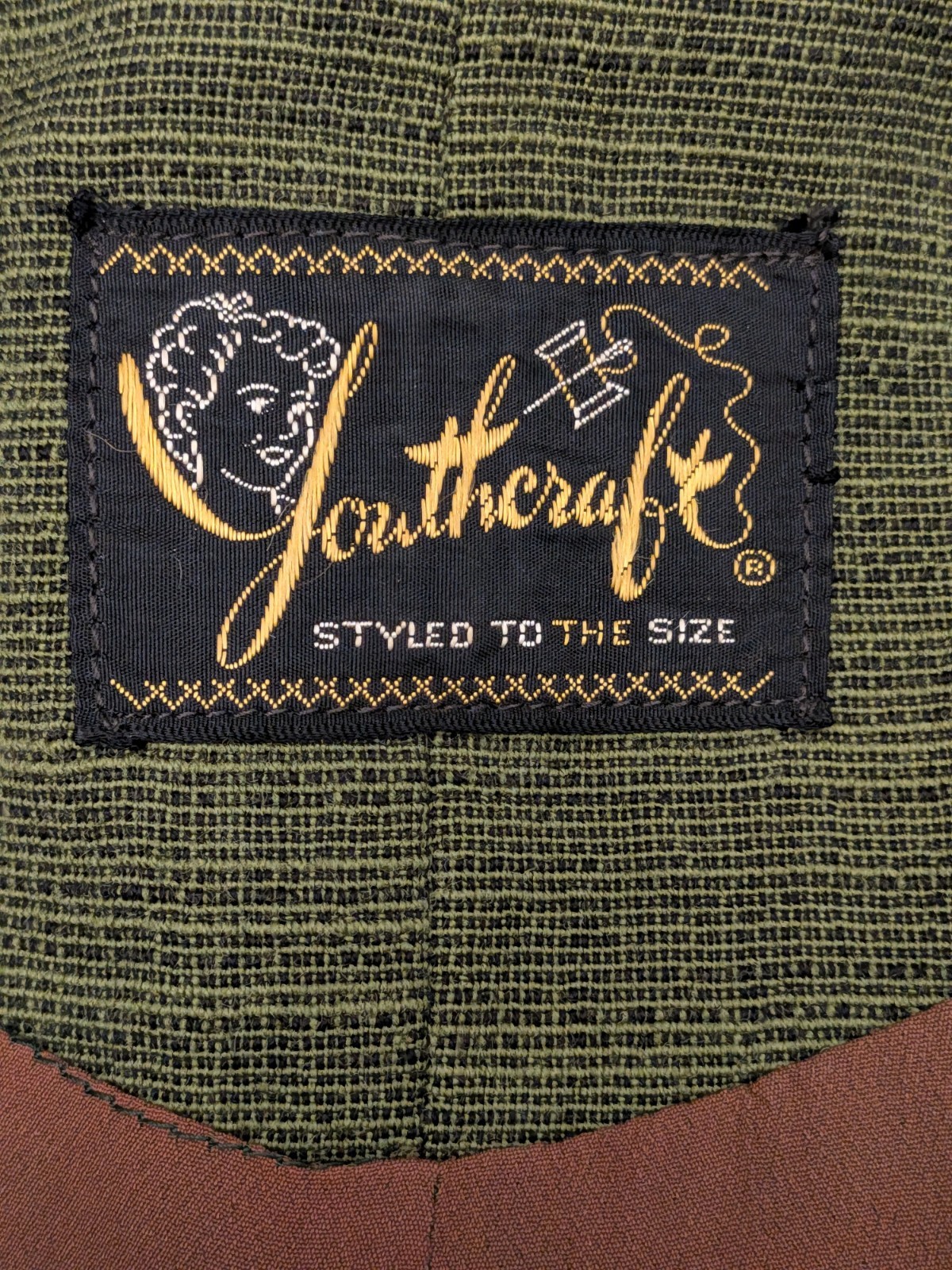 RARE 1940&rsquo;s YOUTHCRAFT Tweed Olive Green Jacket Skirt Suit EUC Gorgeous!!