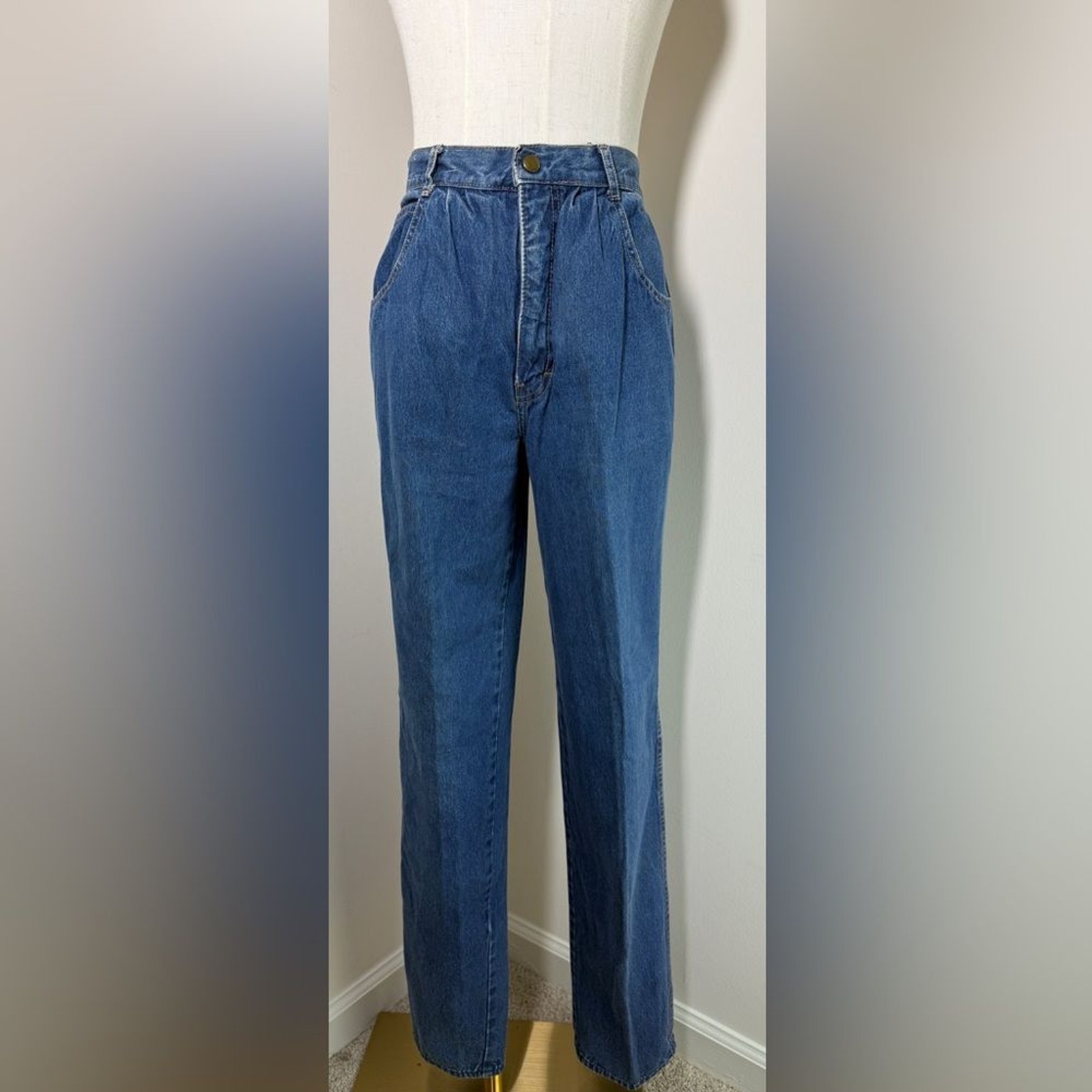 VINTAGE 80s BRITTANIA pleated Mom JEANS