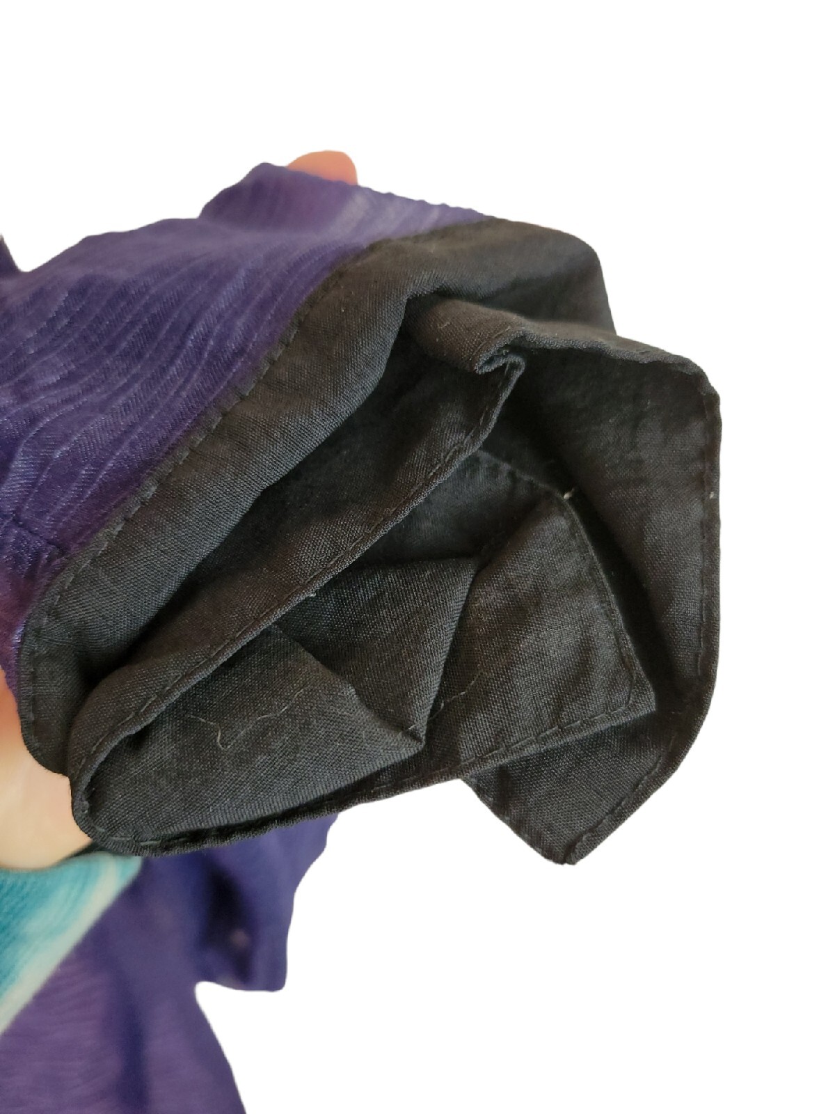 Vintage One Size Sheer Cover Jacket Accent Purple 90s 80s Style Button UNISEX