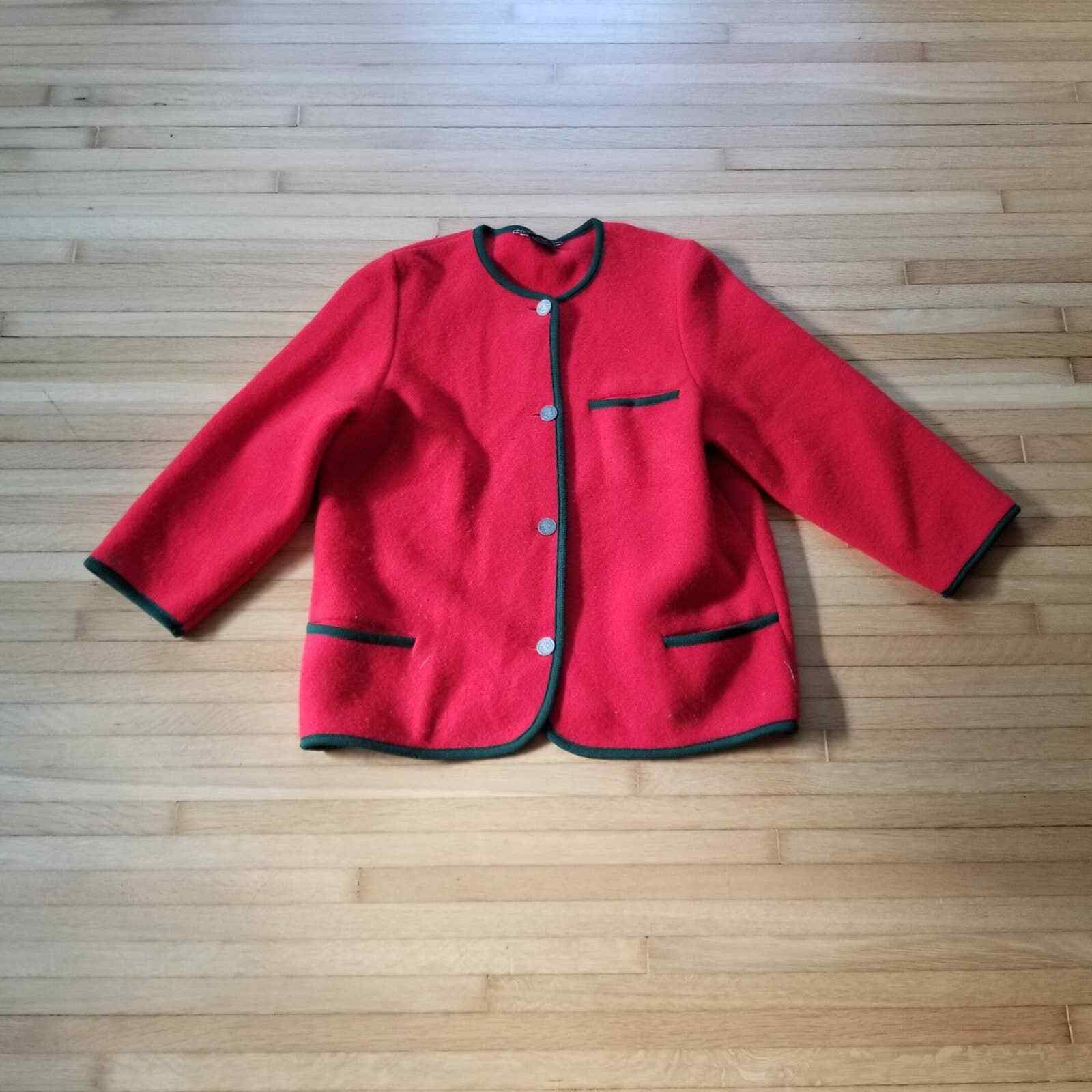 Vintage Austrian Wool Cardigan Sweater / Men&rsquo;s M to L / Women&rsquo;s XL / Nordic