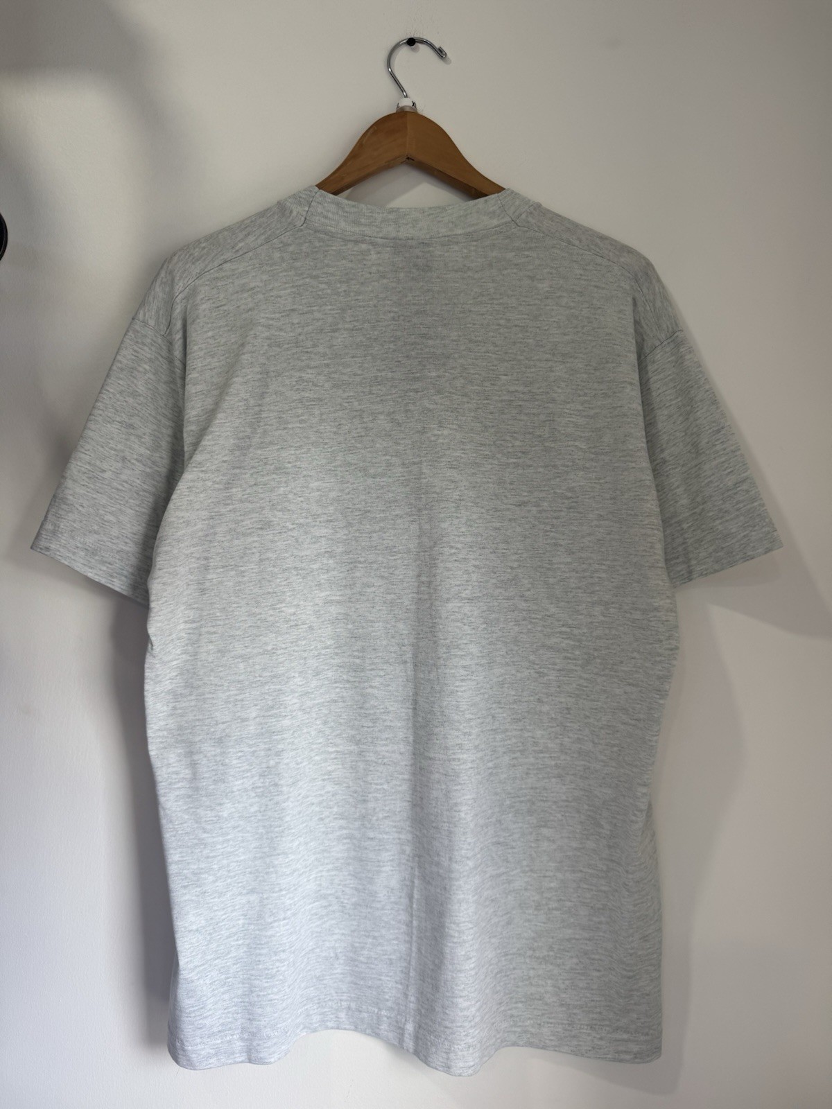 Vintage 1990 Endless Designs Screen Stars Patchwork Heart T-Shirt Gray XL