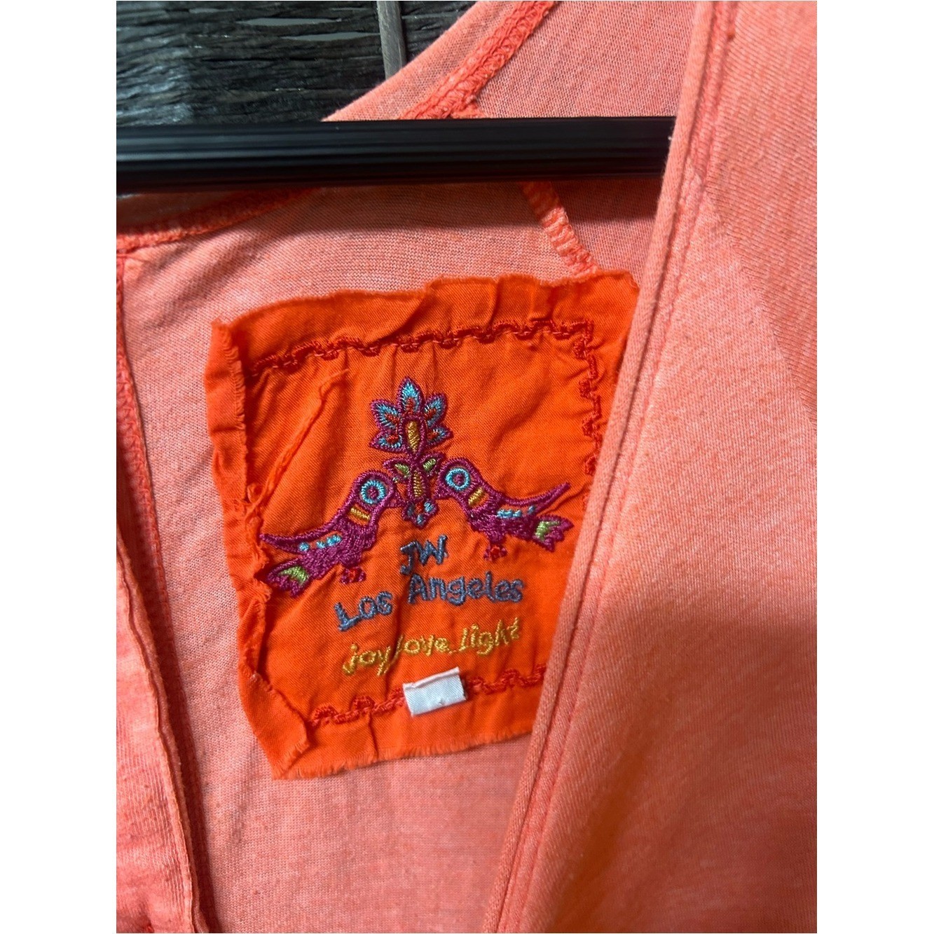 Johnny Was retro style pink embroidered dress size medium