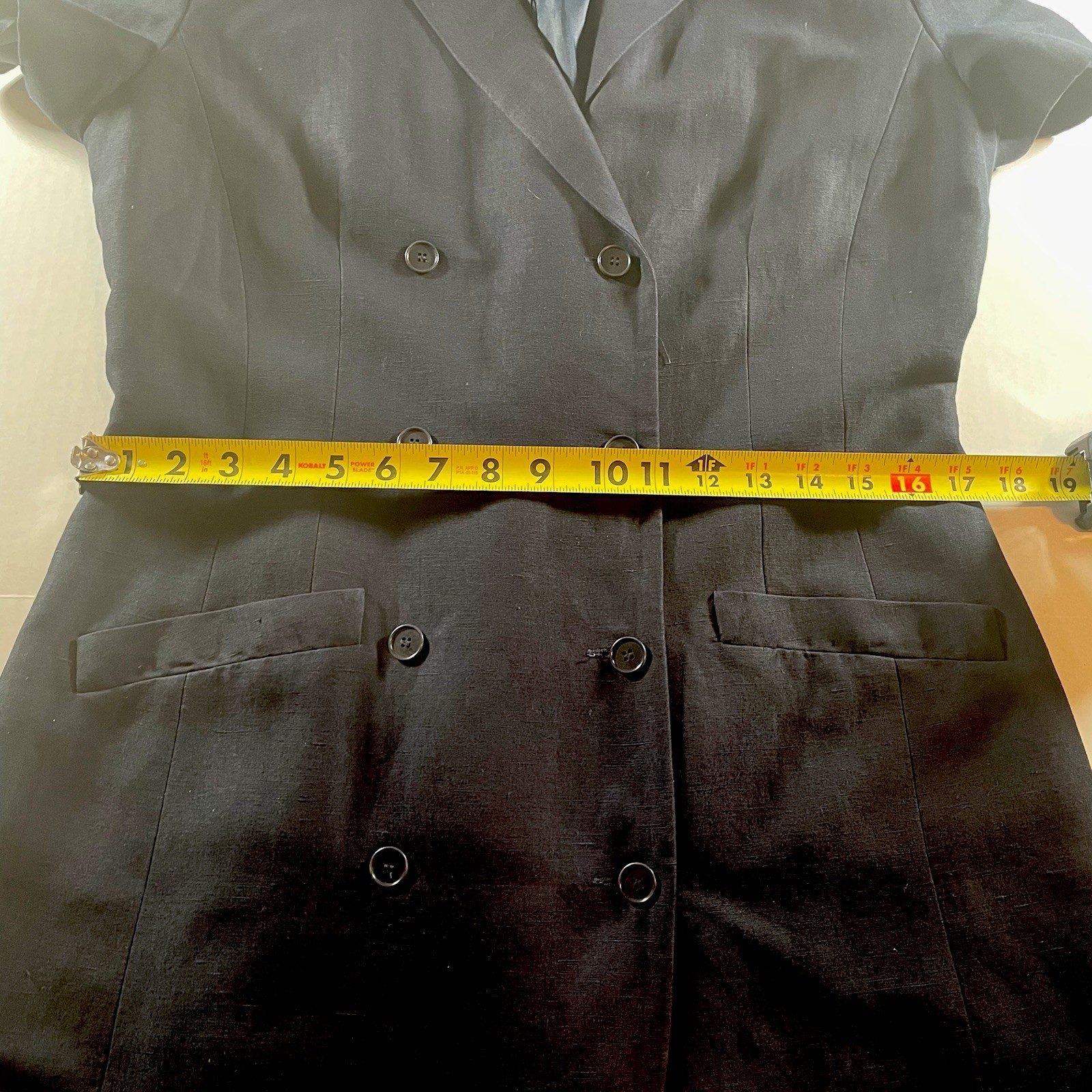 Vintage Brooks Brothers Navy Blue Double Breasted Dress Size 12P Tailored Style