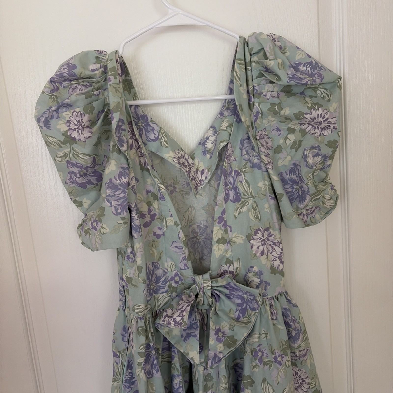 Laura Ashley Vintage US Sz 10 Dress Cottagecore Floral Prairie Style