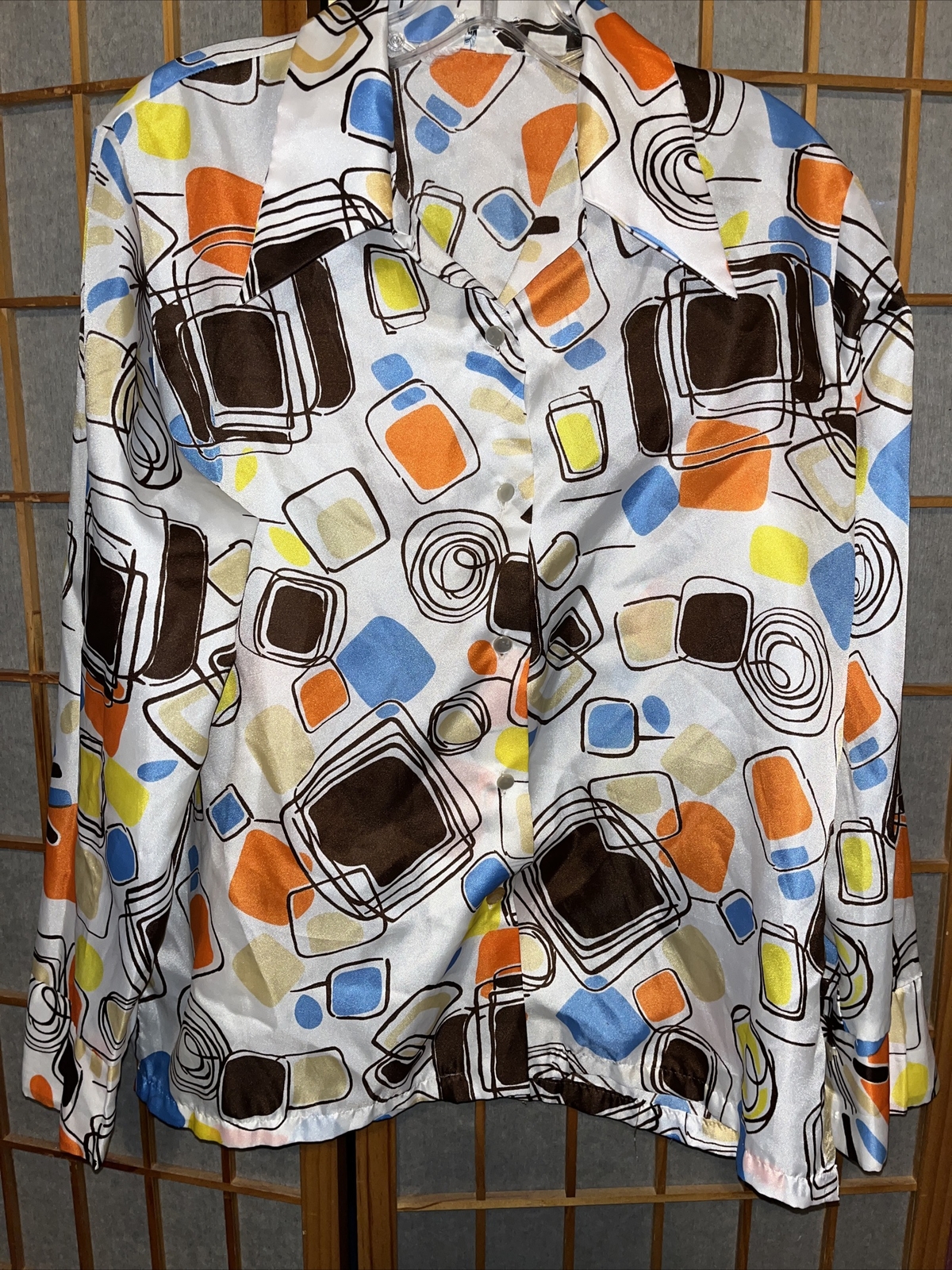 Vintage 1960&rsquo;s-70’s Miss Holly Retro Blouse Size 40