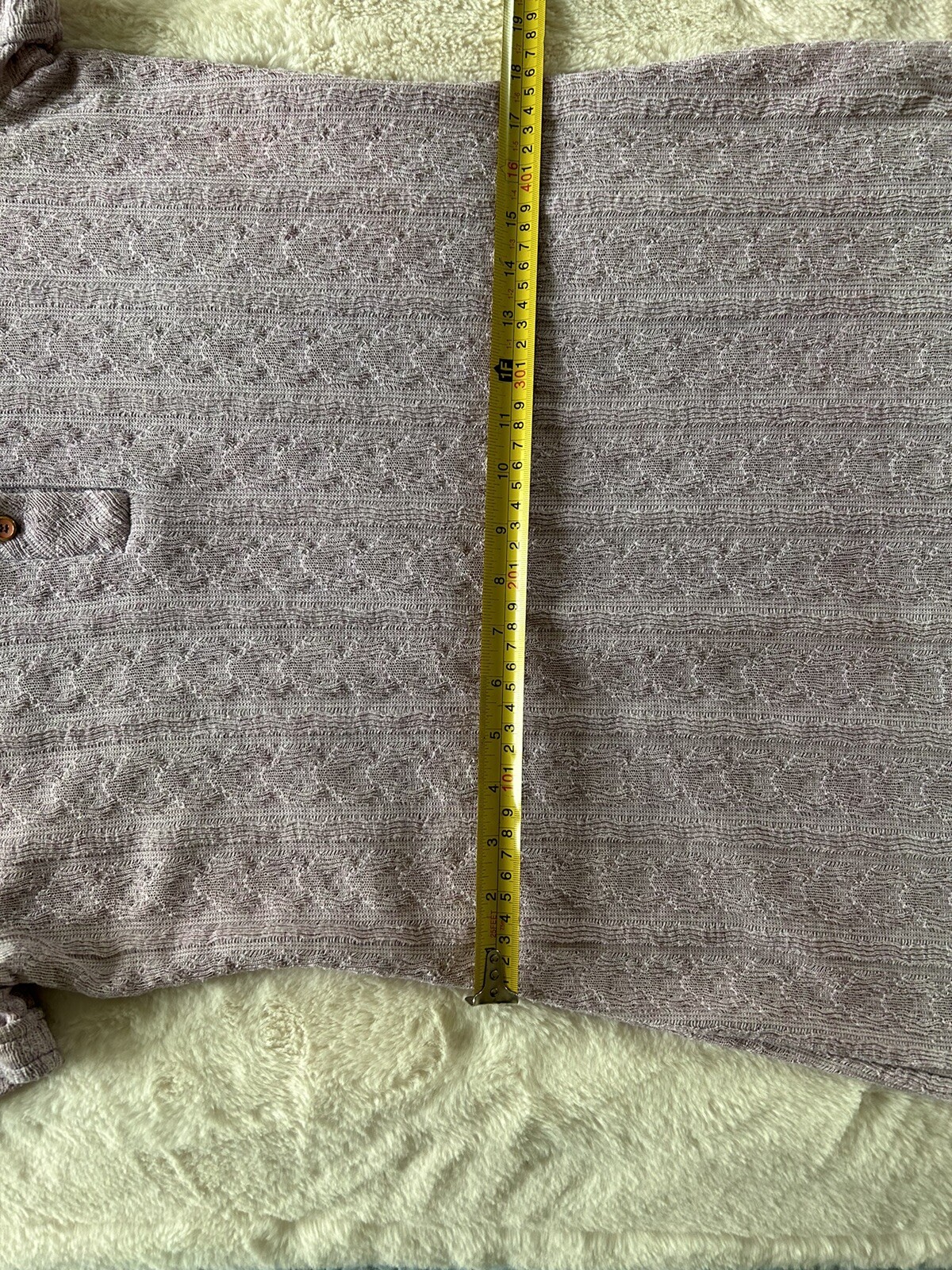 Vintage Light Purple Jersey Knit Below Knee Dress Size 13-14 Great Condition