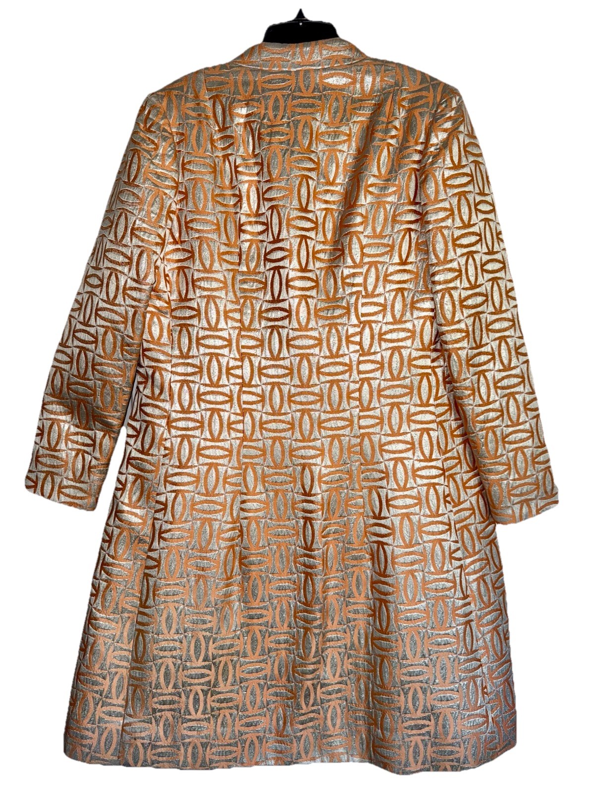 1960s MALCOLM STARR DESIGNER Vintage Metallic Jacquard Mod Dress + Jacket Set SM
