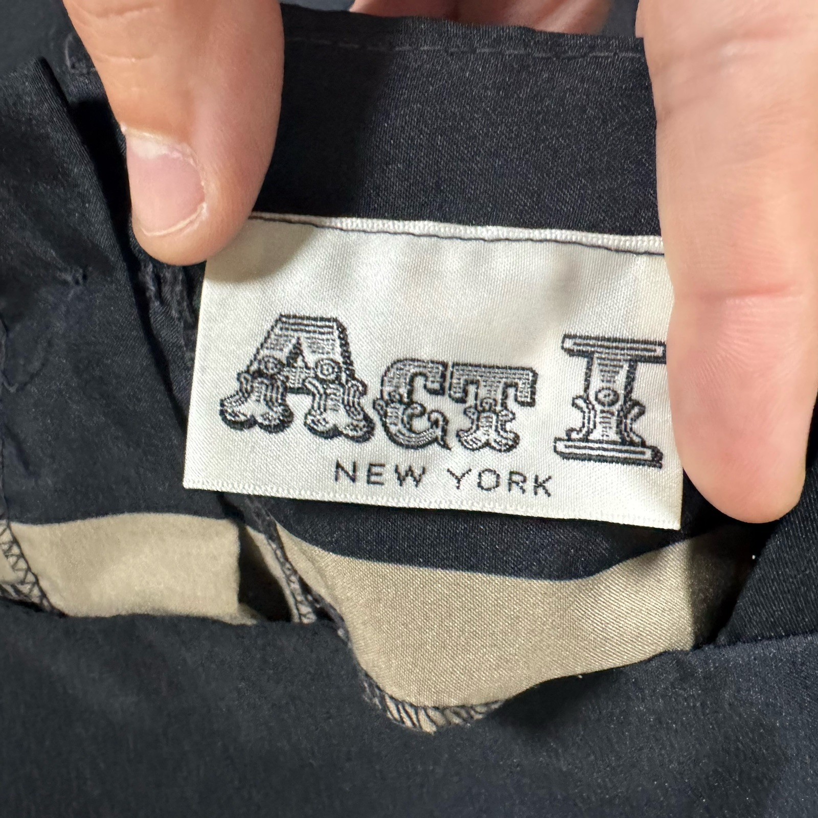 Vintage-Inspired Black & Tan Striped Pleated Dress Retro 1940 1950s ERA Size 5/6