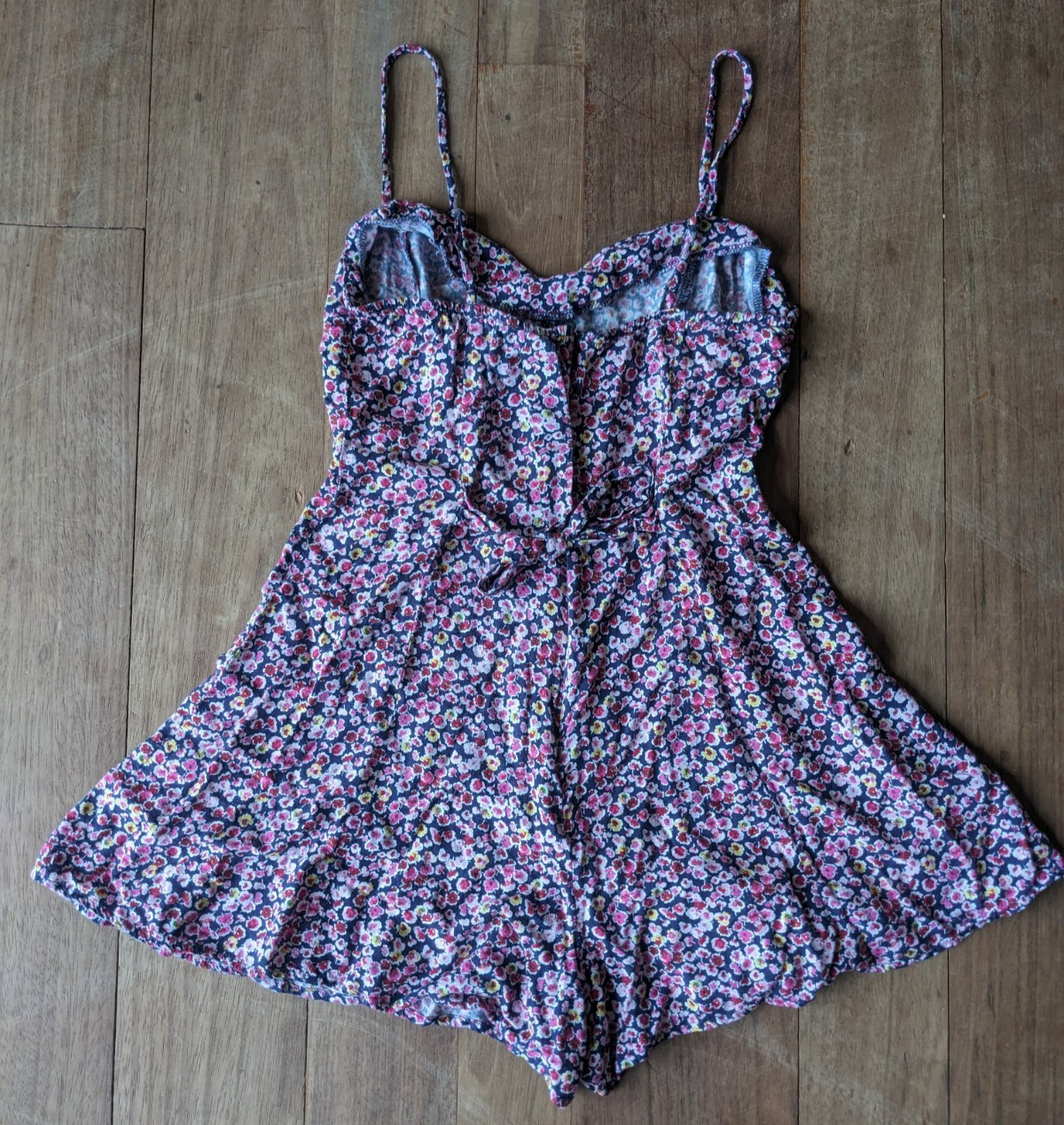 Size Medium Timing Vintage Playsuit Floral Romper Pink y2k 90&rsquo;s Beach Flower