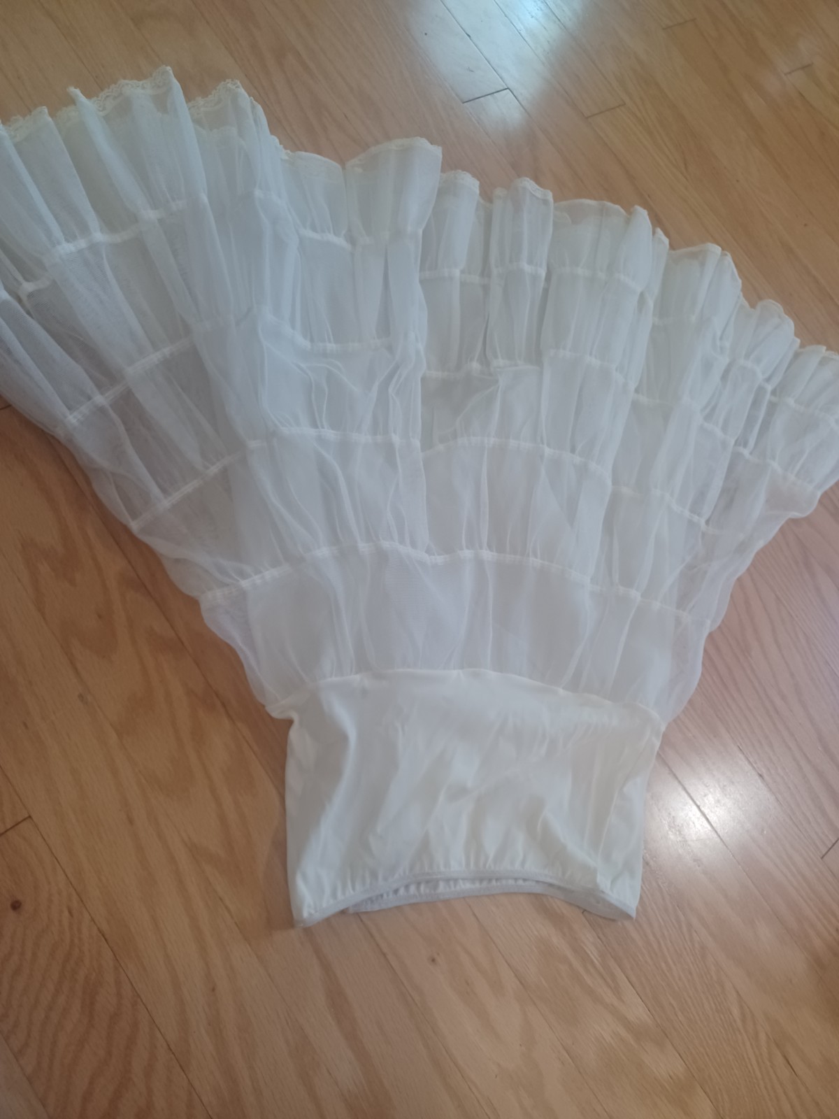 Vintage Crinoline Slip Petticoat 25&Prime; Waist Dancing Wedding Hoops
