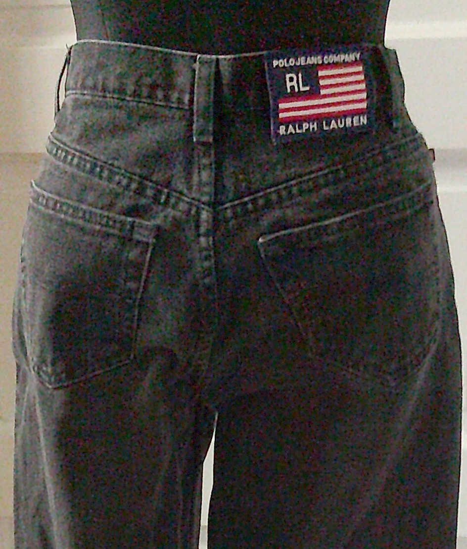 90&rsquo;s Black POLO JEANS RALPH LAUREN Denim Jeans 2 x 31