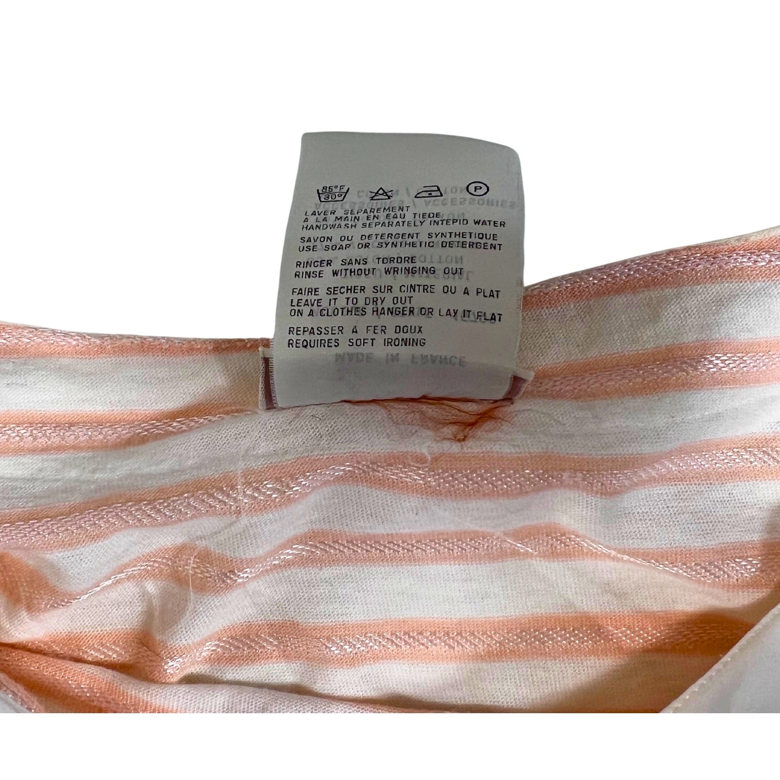 Vintage Courrèges Striped Shoulder Button Top – Made in France – 1970s