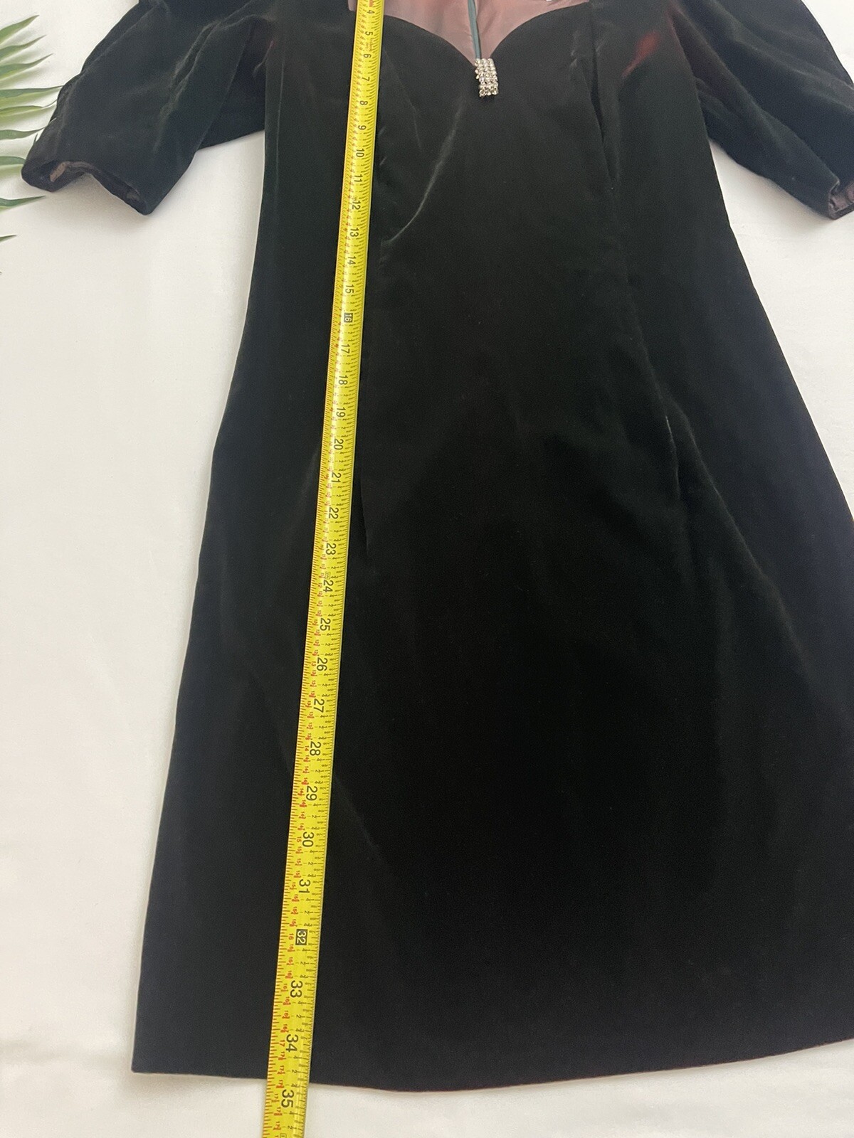VTG Cachet by Bari Protas Burg VELVET COCKTAIL EVENING DRESS SIZE 3-4