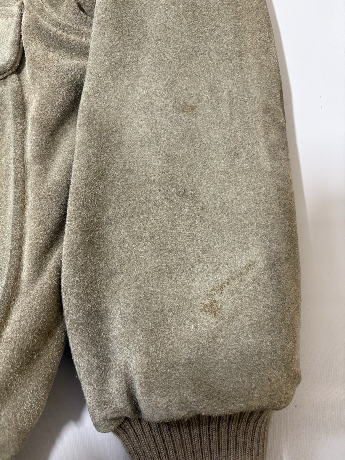 1970s Whipp Suede Bomber Jacket Shearling Fur Women’s Small Vintage Western