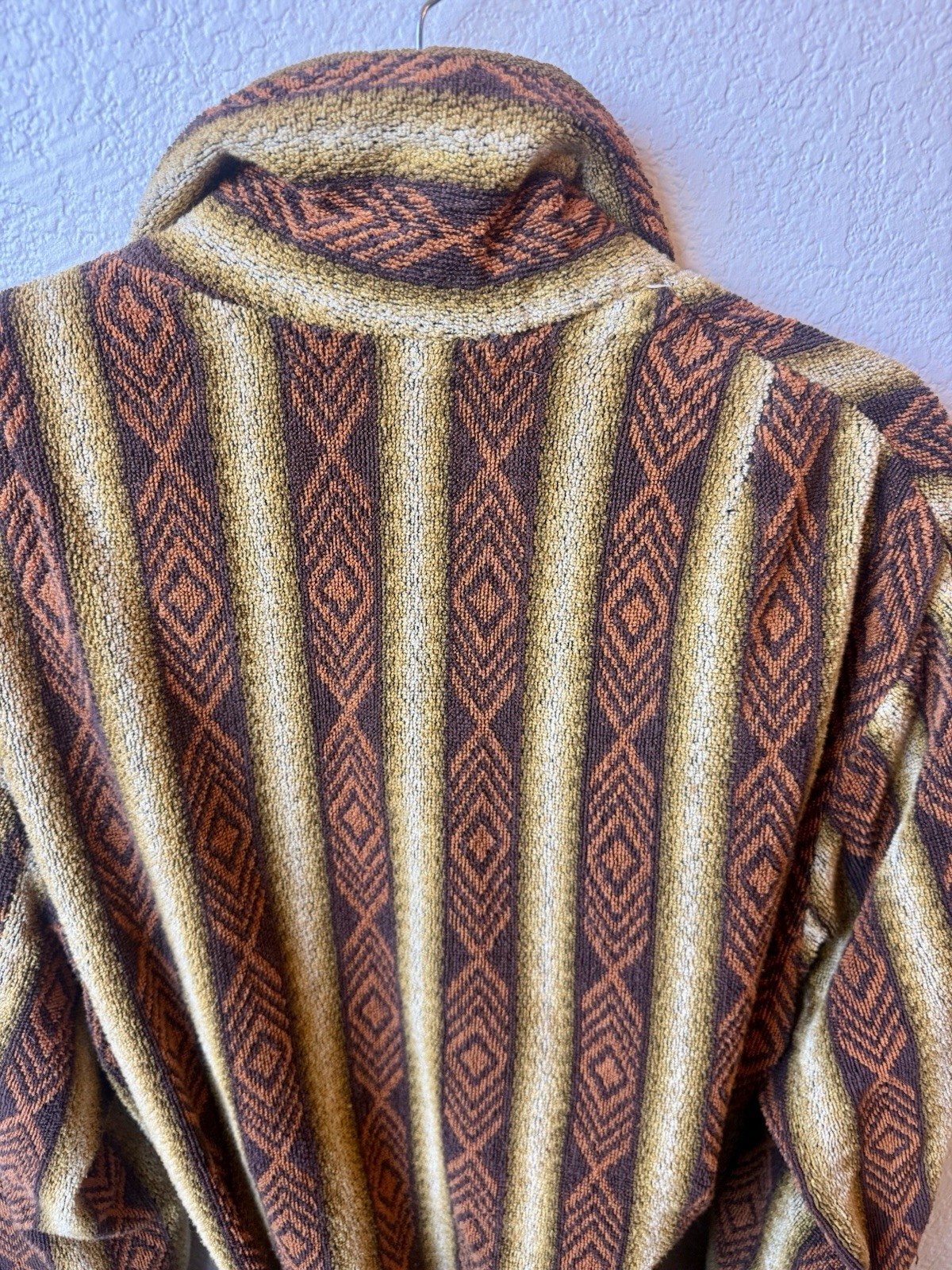 Vintage Framsohn Frottier Austrian Terry Cloth Robe Belted Shawl Collar Unisex