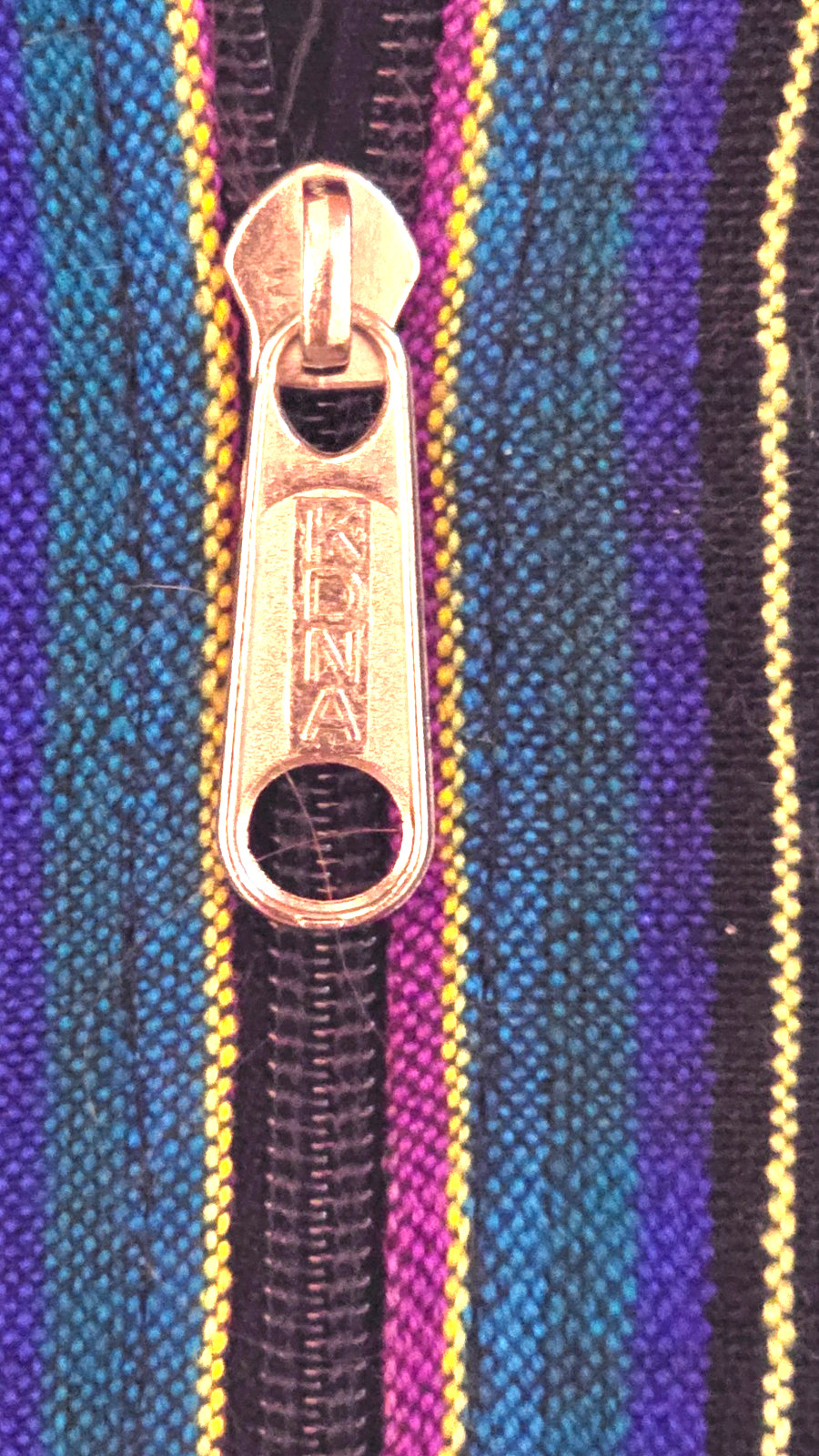 Huipil Strip Guatemala Hippie Patchwork Festival Woven Zip Bomber Jacket VTG 90s