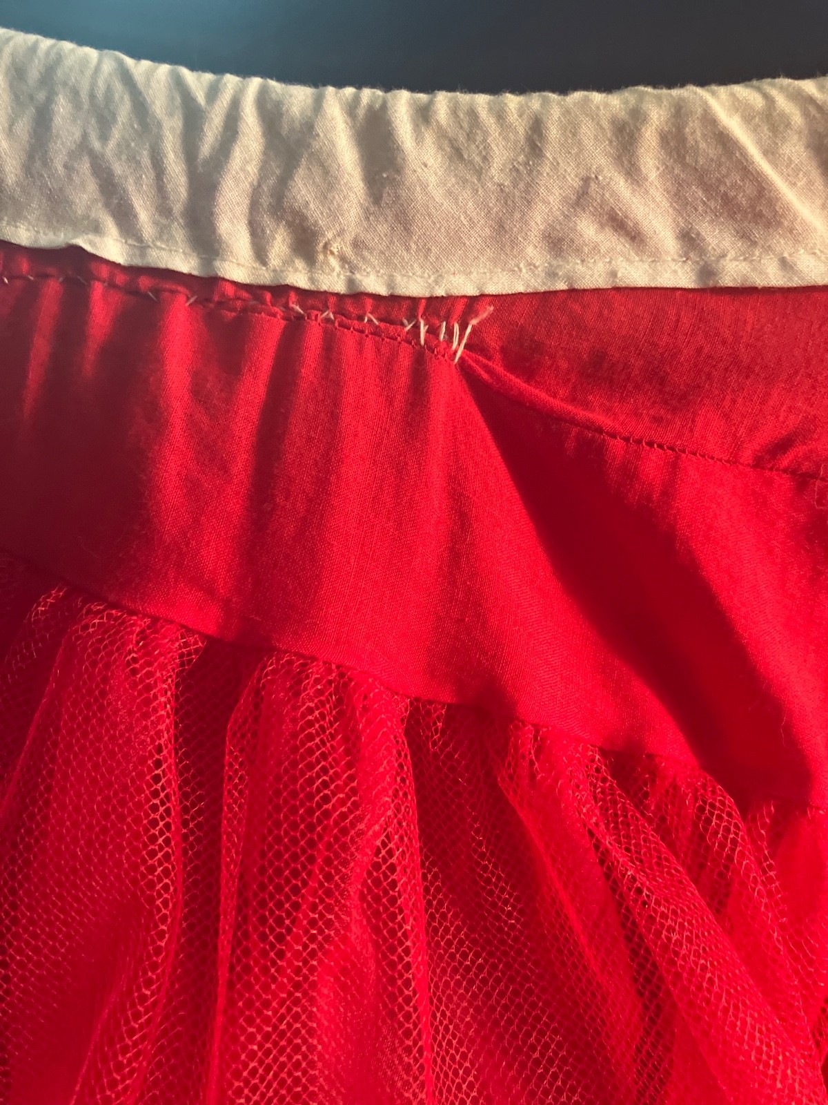 VTG 60&rsquo;s MALCO MODES RED RUFFLED TIERED SKIRT – DANCE – COUNTRY WESTERN