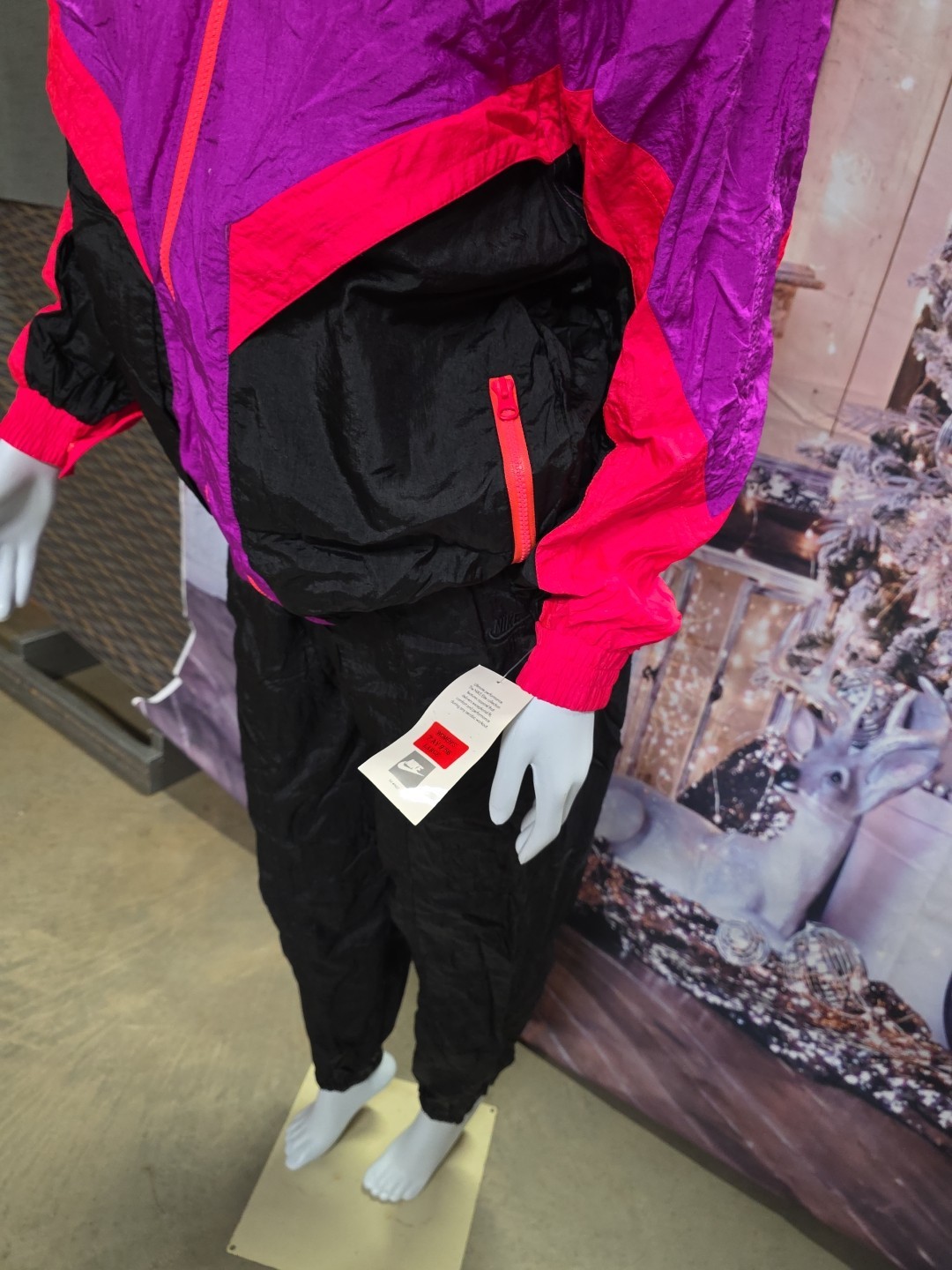 Vintage Nike 80s Neon Colorblock Jacket and Pants Track Suit Size Large New/tag