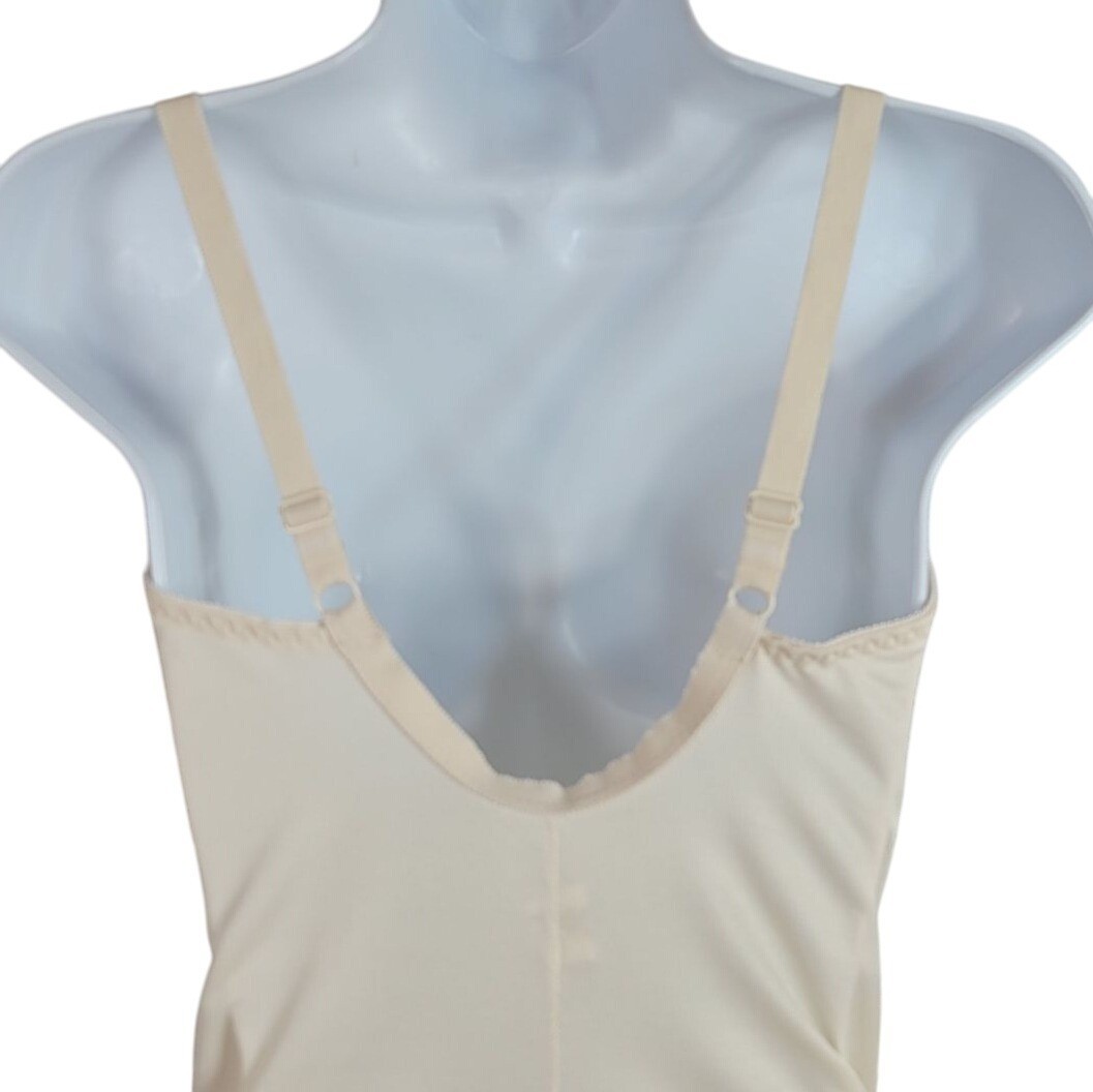 Lady Manhattan Wireless Shaper Bodysuit Girdle Tan 36D Teddy Style 5068 Vintage