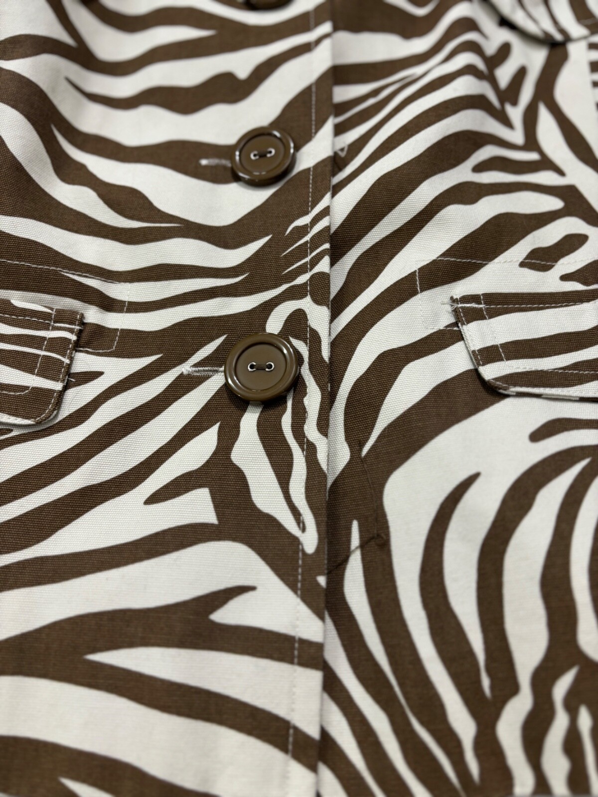 Rafaella Vintage Career Designer Jacket Giraffe Print Tailored Buttoned Lined