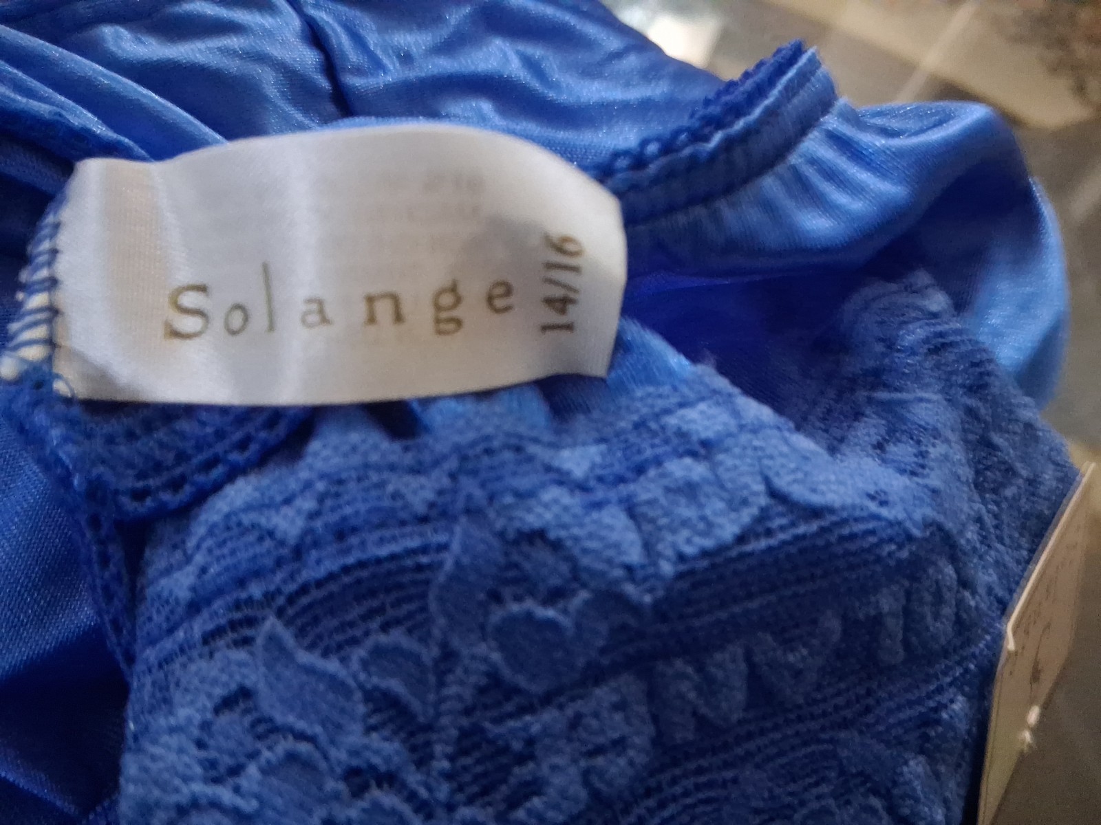 Vintage Solange SECOND SKIN Satin Full Brief Granny Panties, Sz 14/16, New