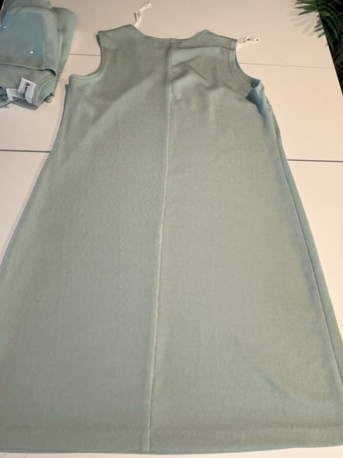2 Piece Vintage Another Thyme Green Dress/Cardigan Women’s 14 Petite USA Made
