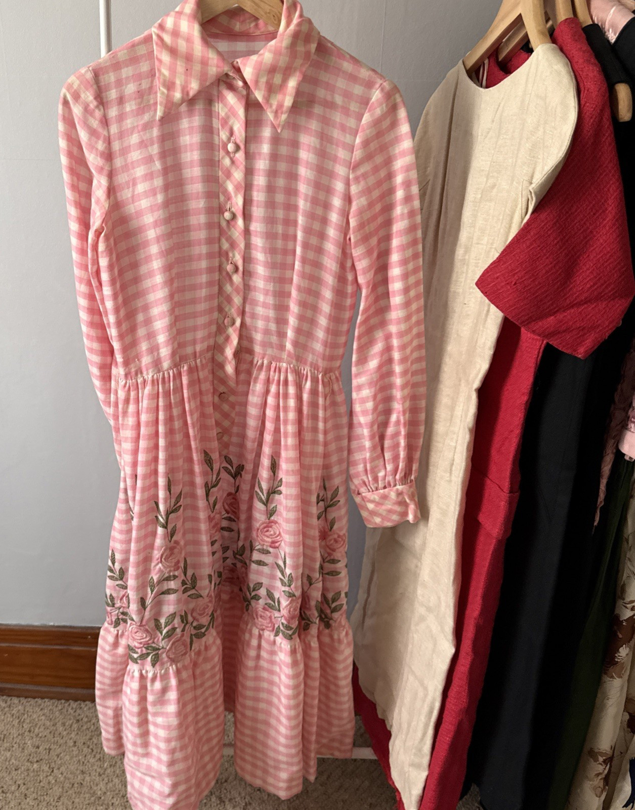 Lot of 15 Vintage 1950s 1960s 1970s Women&rsquo;s Clothing Lot Dresses Jumpsuits B