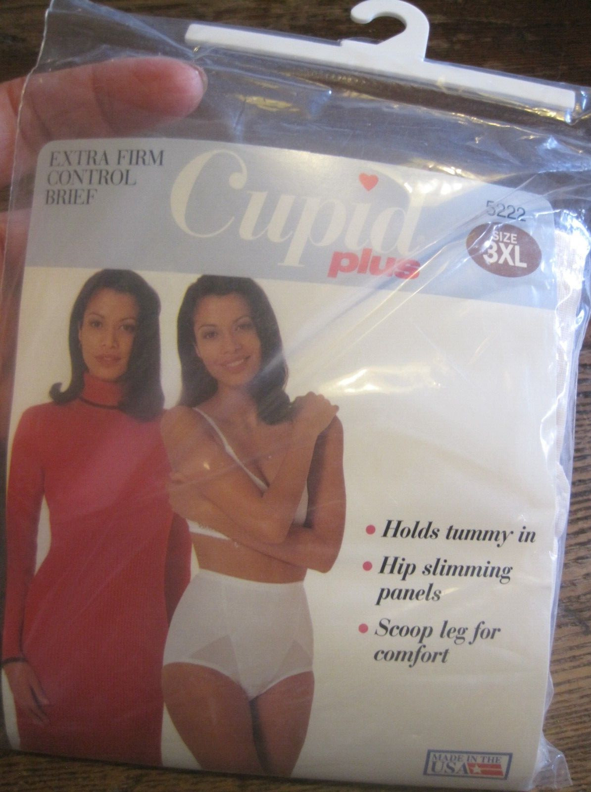 NEW Cupid PLUS Extra Firm Tummy Control Brief Panties #5222 Beige Size 3XL