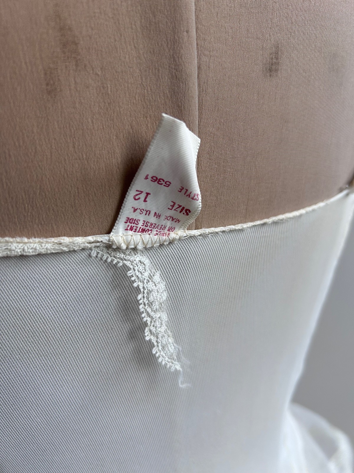 Vintage 1950s Petticoat Full Slip Underskirt Tulle Pouf Skirt sz S Maisel Era