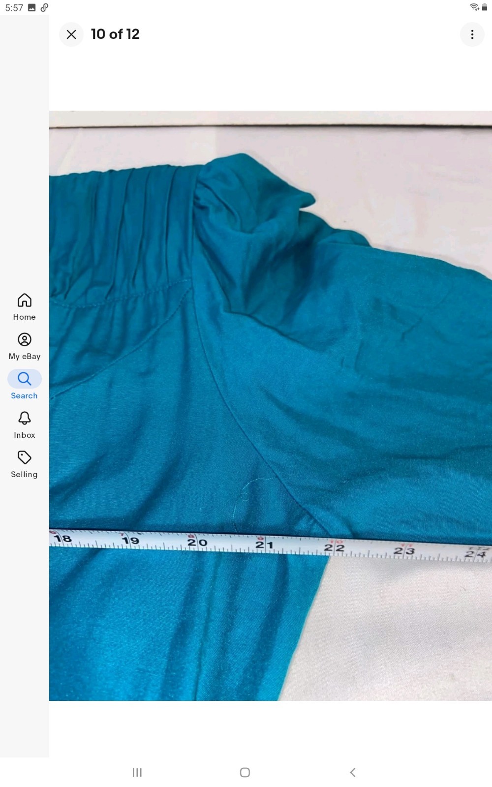 Vintage Teal Green Sunshine Button Up By Caroline Wells Womens L 1980S