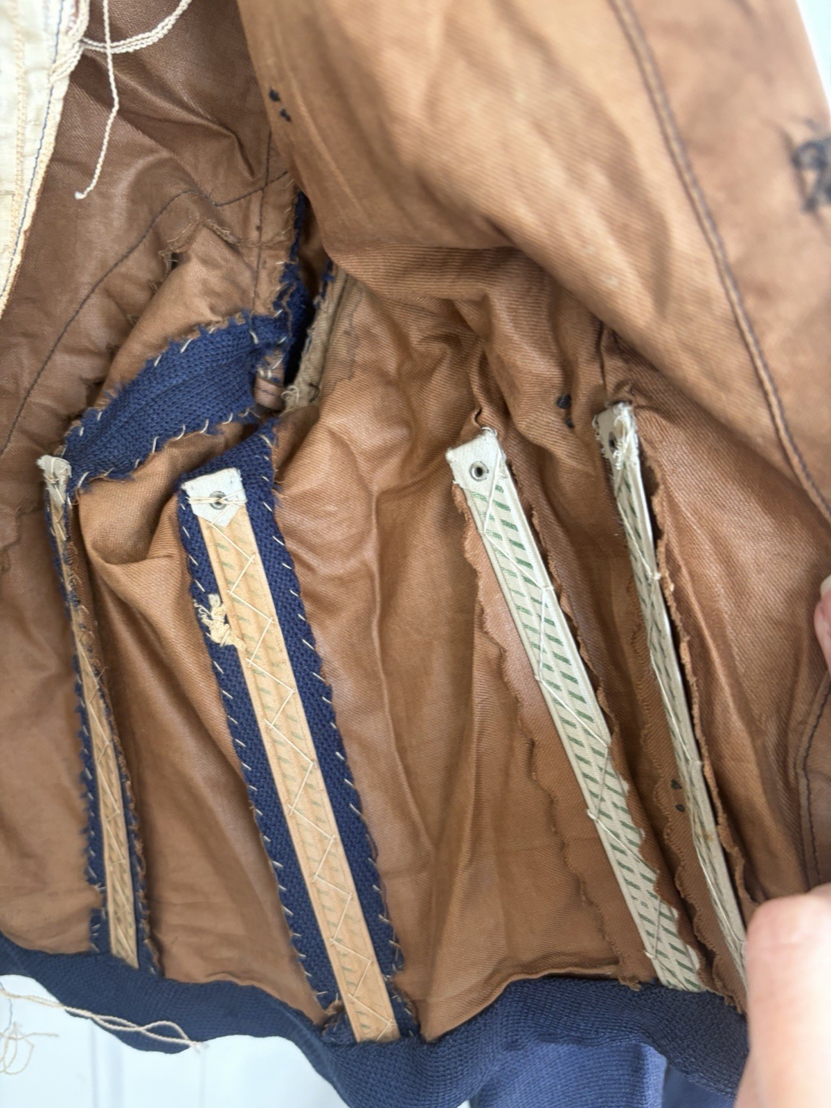 Victorian Heavy Blue Winter Walking Suit