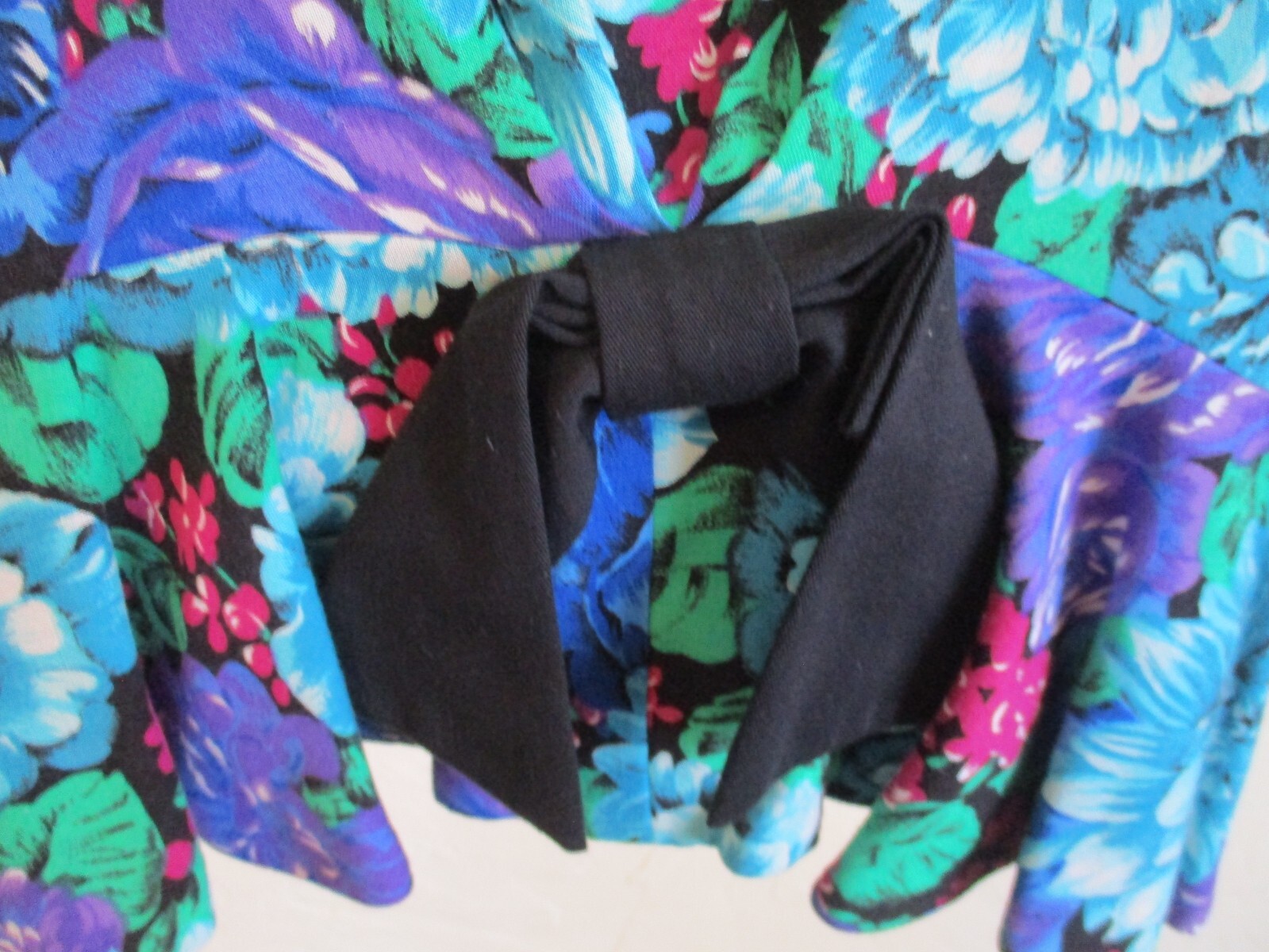 80&rsquo;s David Mitchell Strong Shoulder Blouse Size 15/16 Made in USA