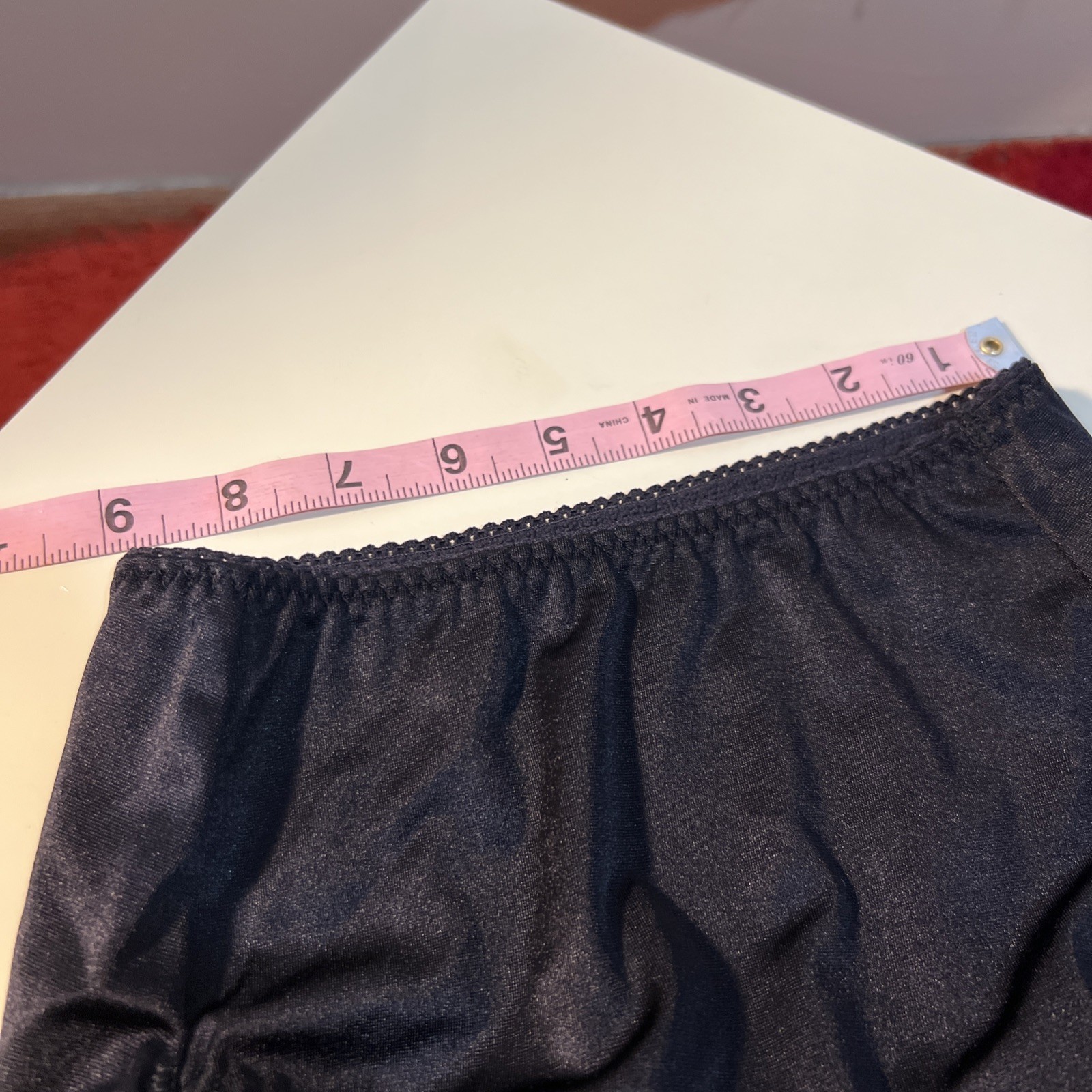 VTG Vanity Fair Panties Second Skin Glossy Satin Black Small 5 Mexico
