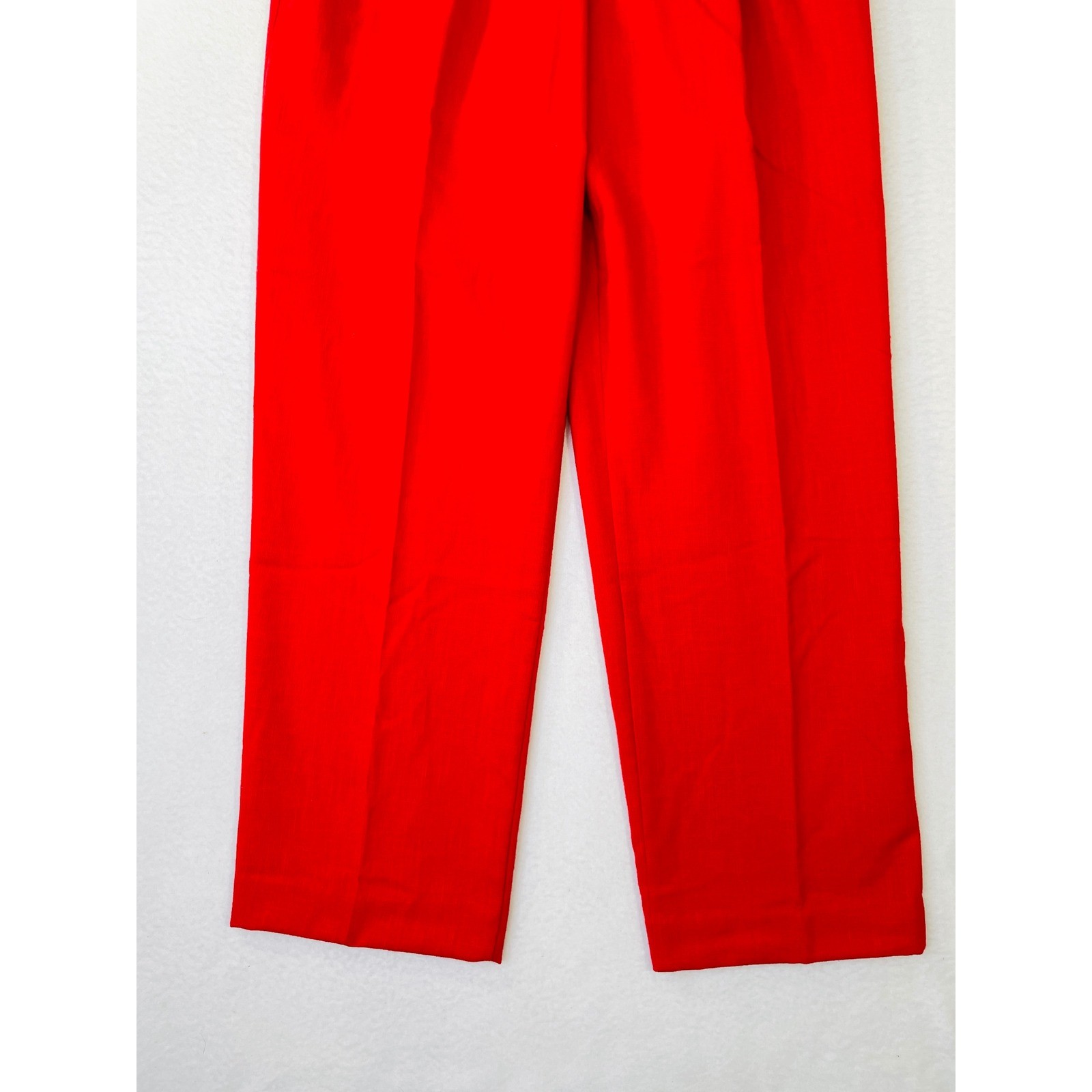 Koret Vintage Red Pleated High Waisted Dress Pants Made in USA Womens Size 10