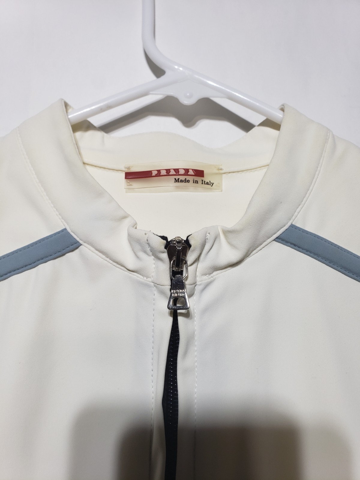 Vintage PRADA Zip Up Jacket Fashion Pre 2001 Biker Size Small
