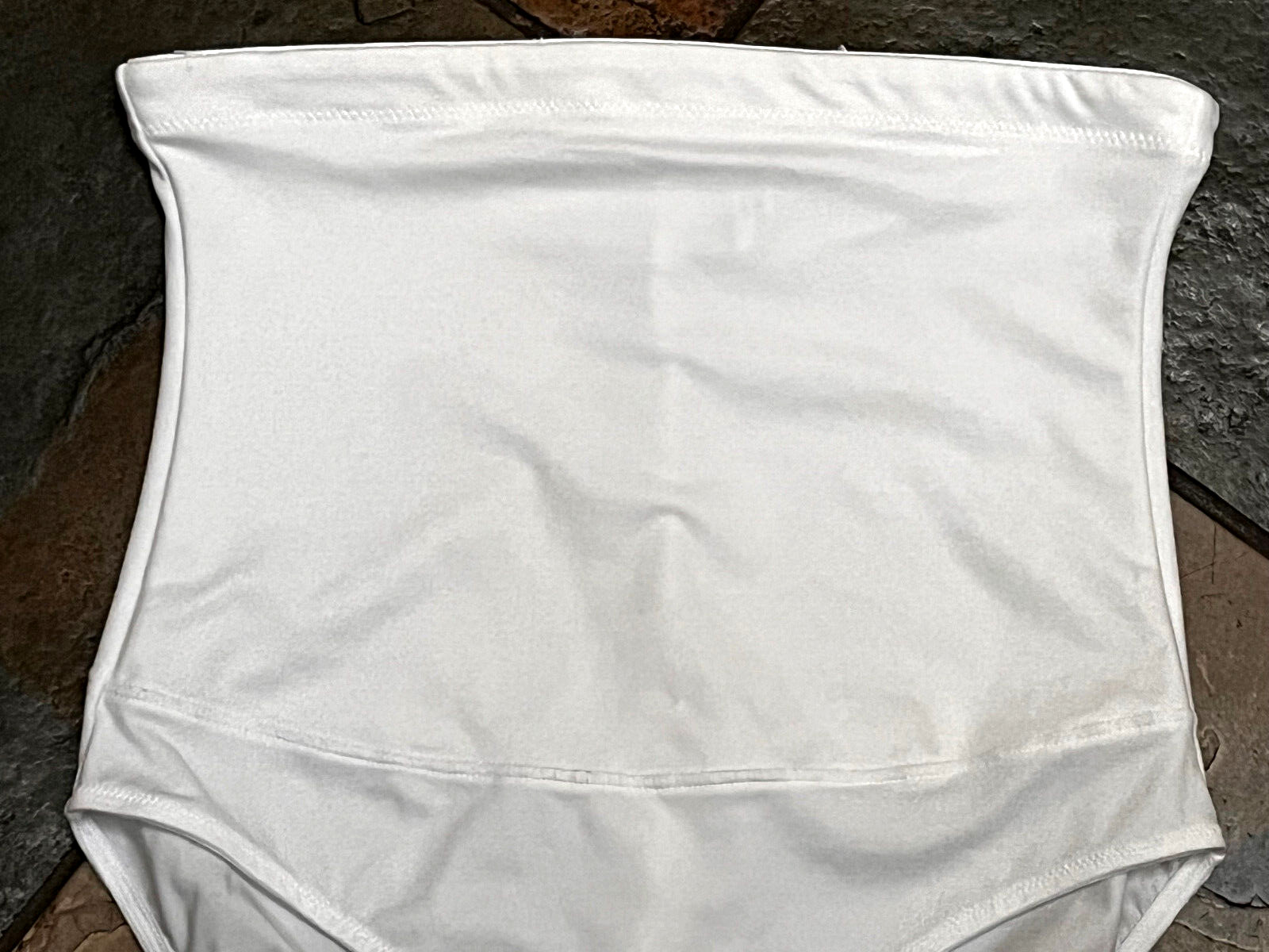824 Maidenform Large WHITE Firm Control Hi Waist Shaper Brief Panty #1854
