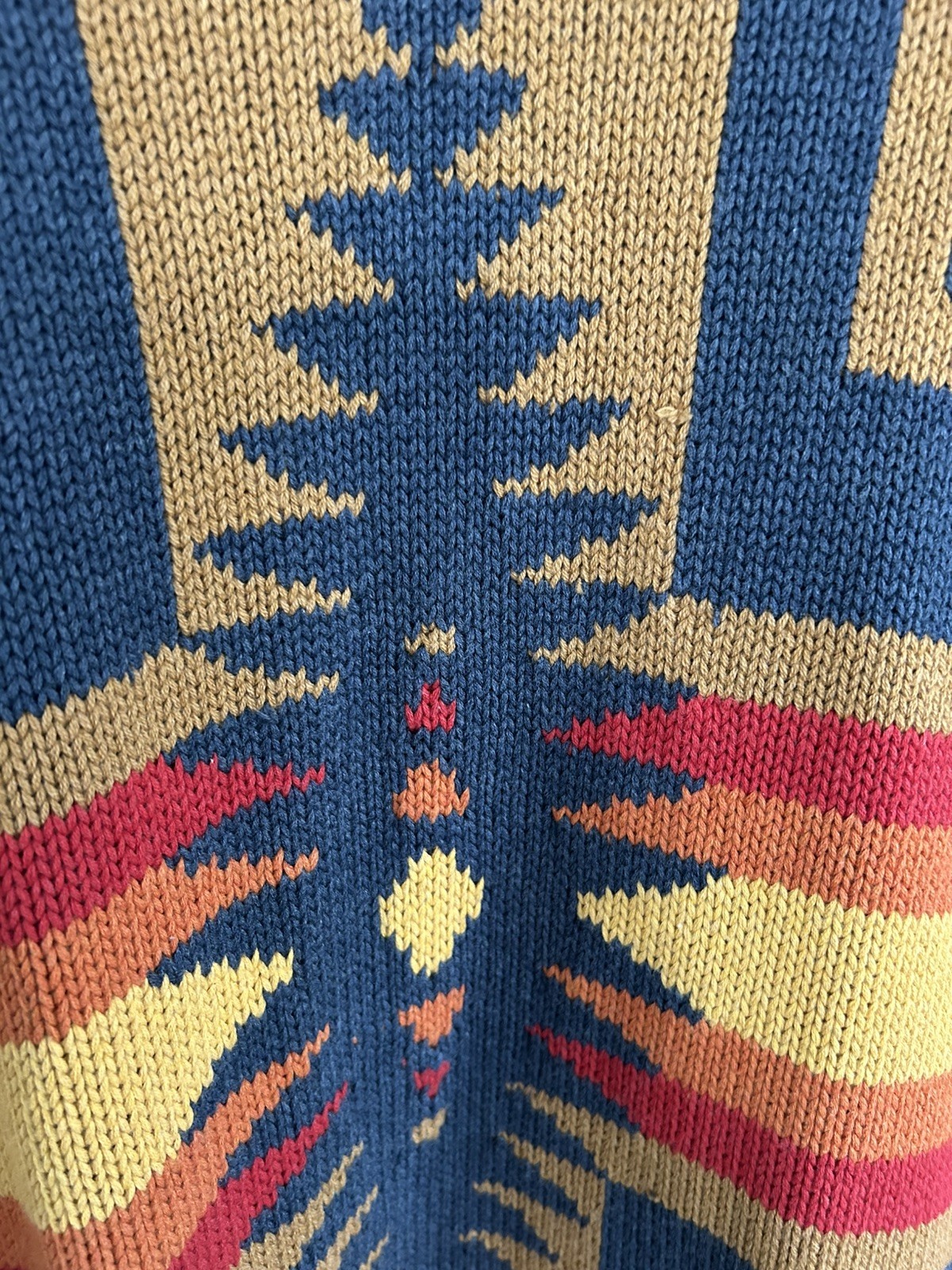 Pendleton Harding Open Long Cardigan Small Cotton Wool Exc Shape Southwest Aztec