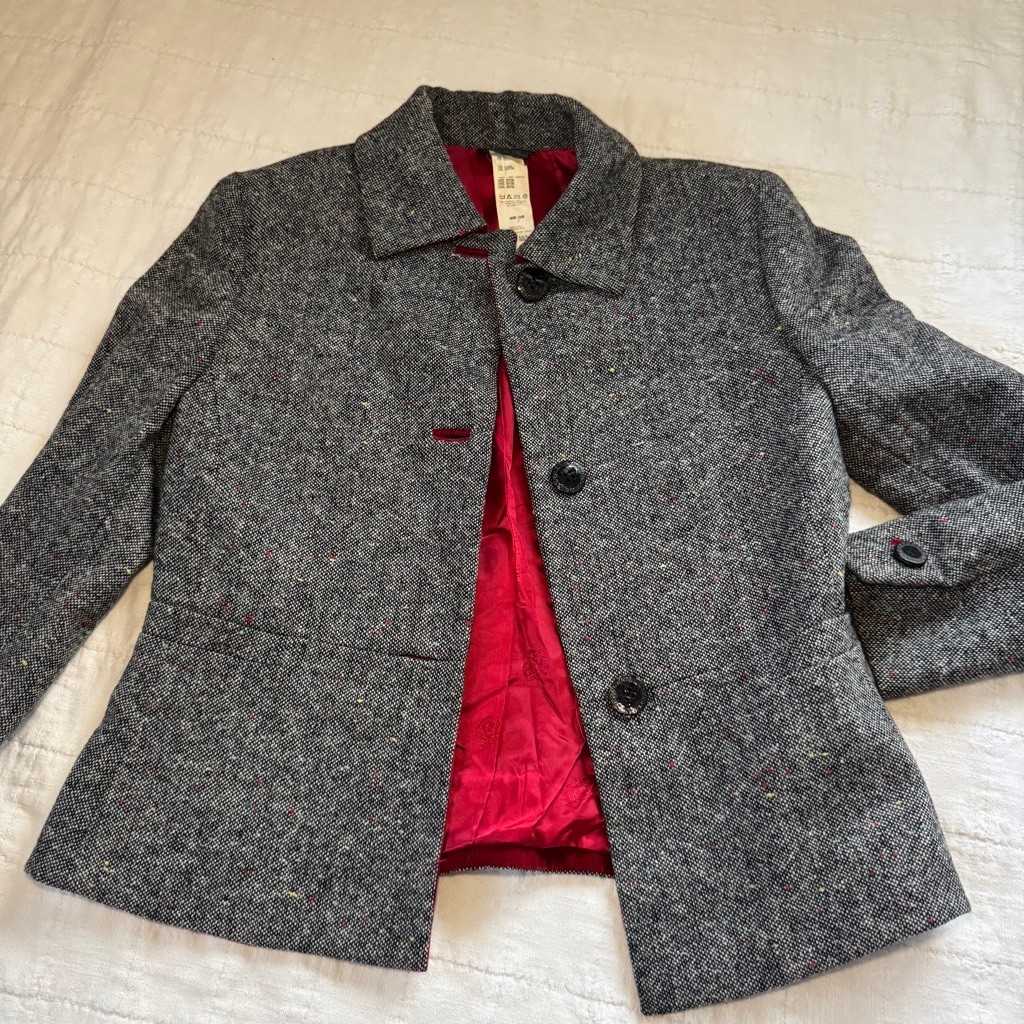 Gianni Versace Couture Wool Matching Suit Blazer and Skirt • Size: 40 / S