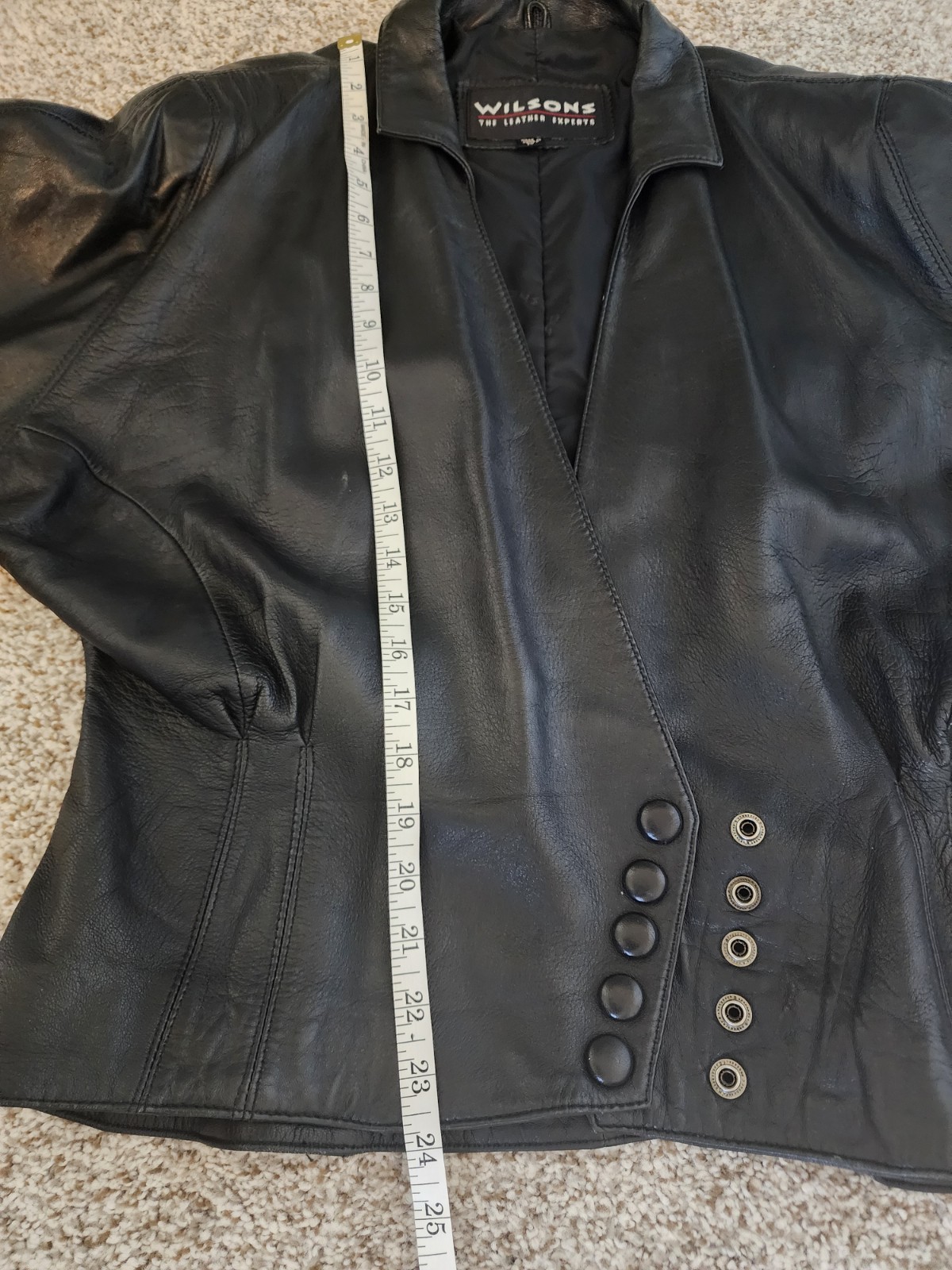 VTG 🔥Wilsons 100% Leather Jacket – 90&rsquo;s Retro Moto Y2K Grunge streetwear Biker