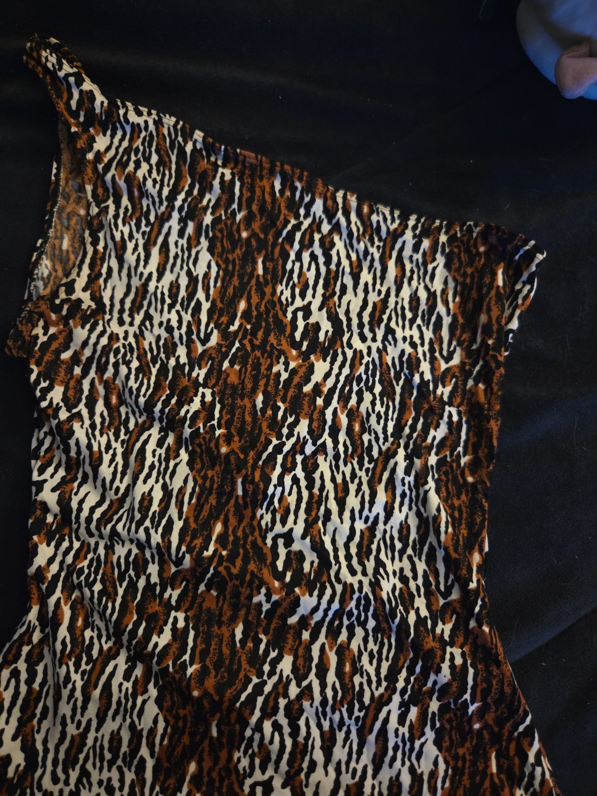 Vintage 80&rsquo;s Leopard Print one shoulder Swimsuit One Piece medium Jacques Moret