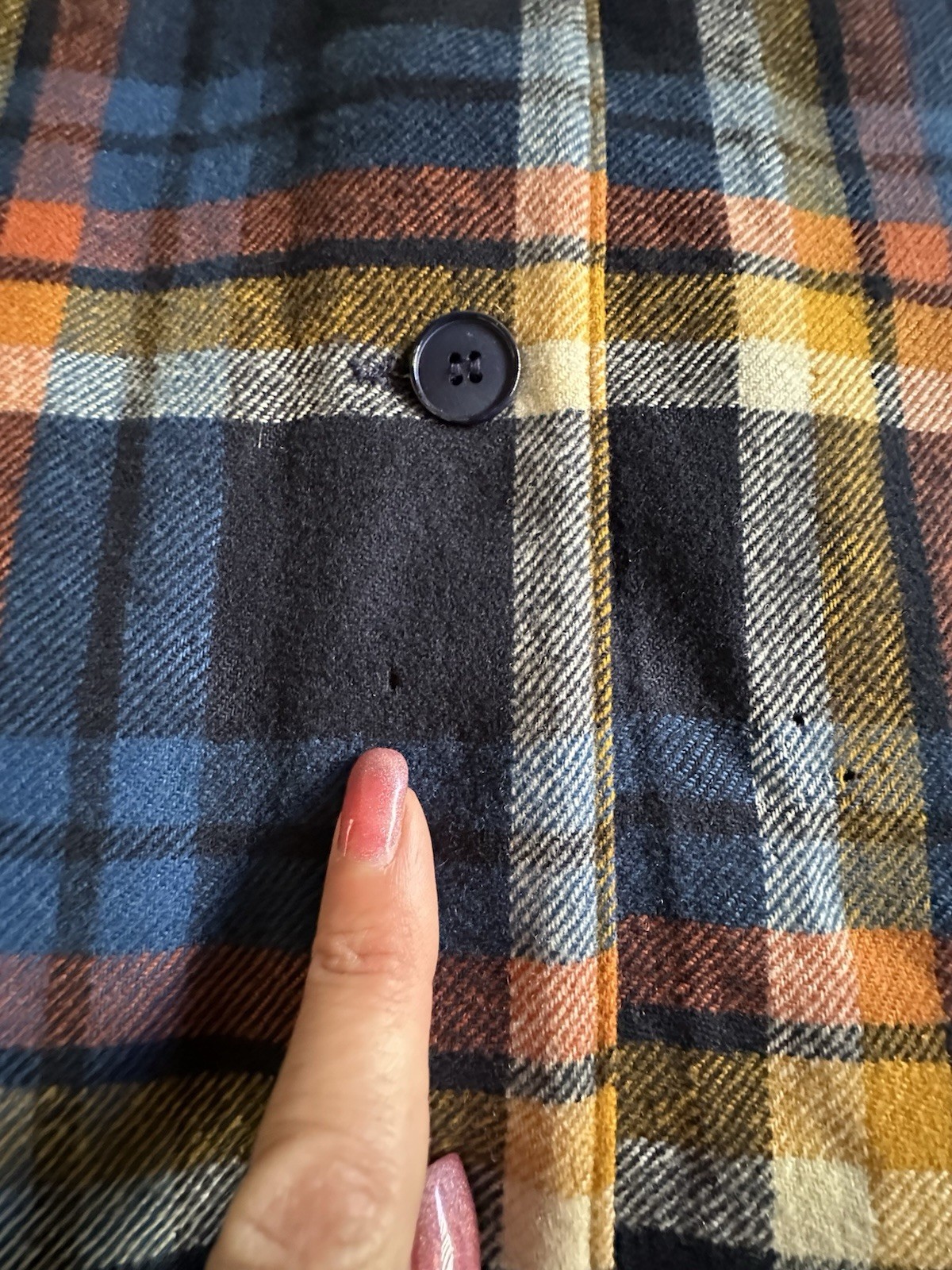 VTG Pendleton Knockabouts 100% Wool Plaid Maxi Skirt Size 14 Button Front READ
