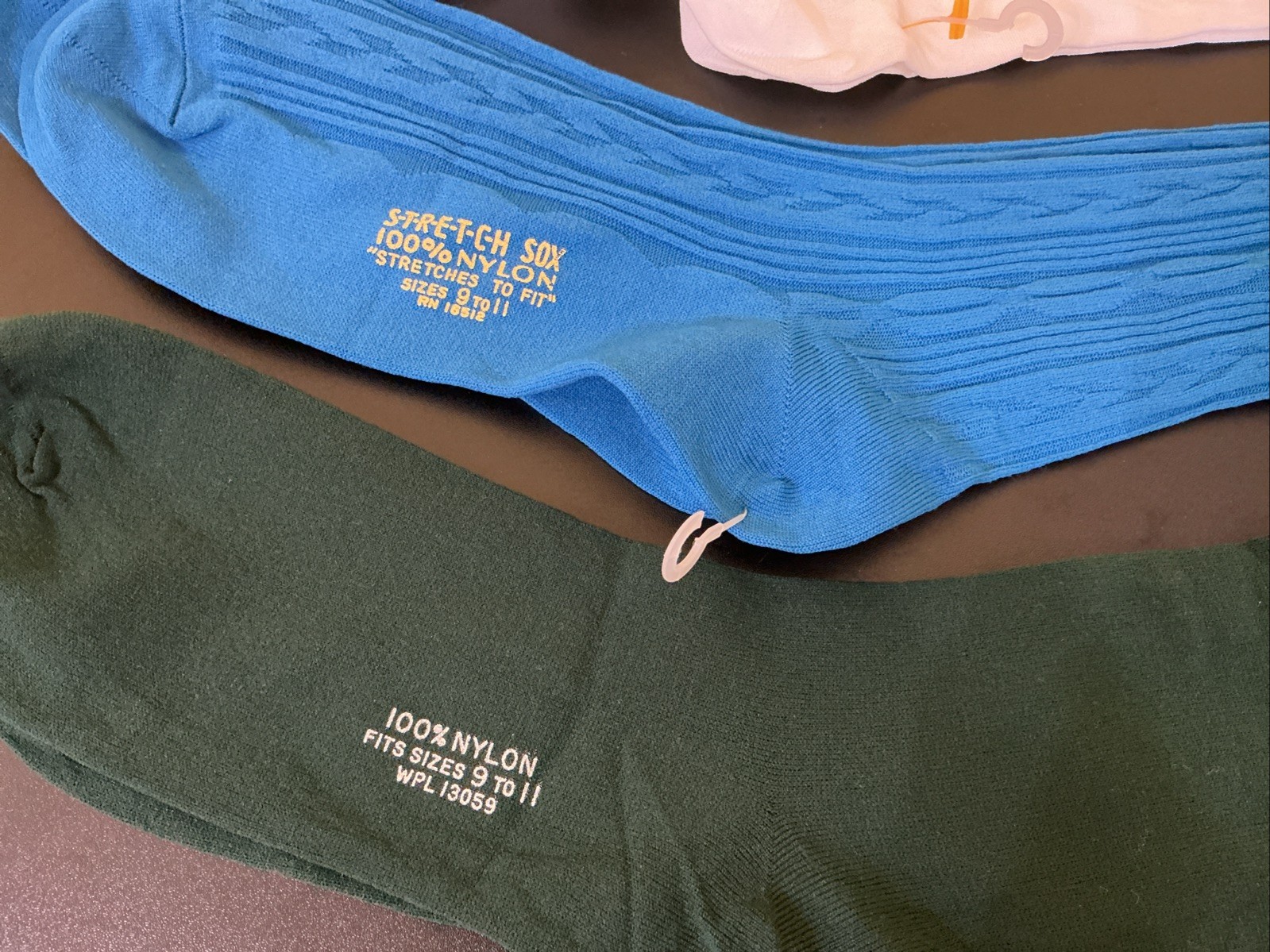 New Vintage Knee Highs Stretch Sox Nylon Socks 3Pairs Size 9-11