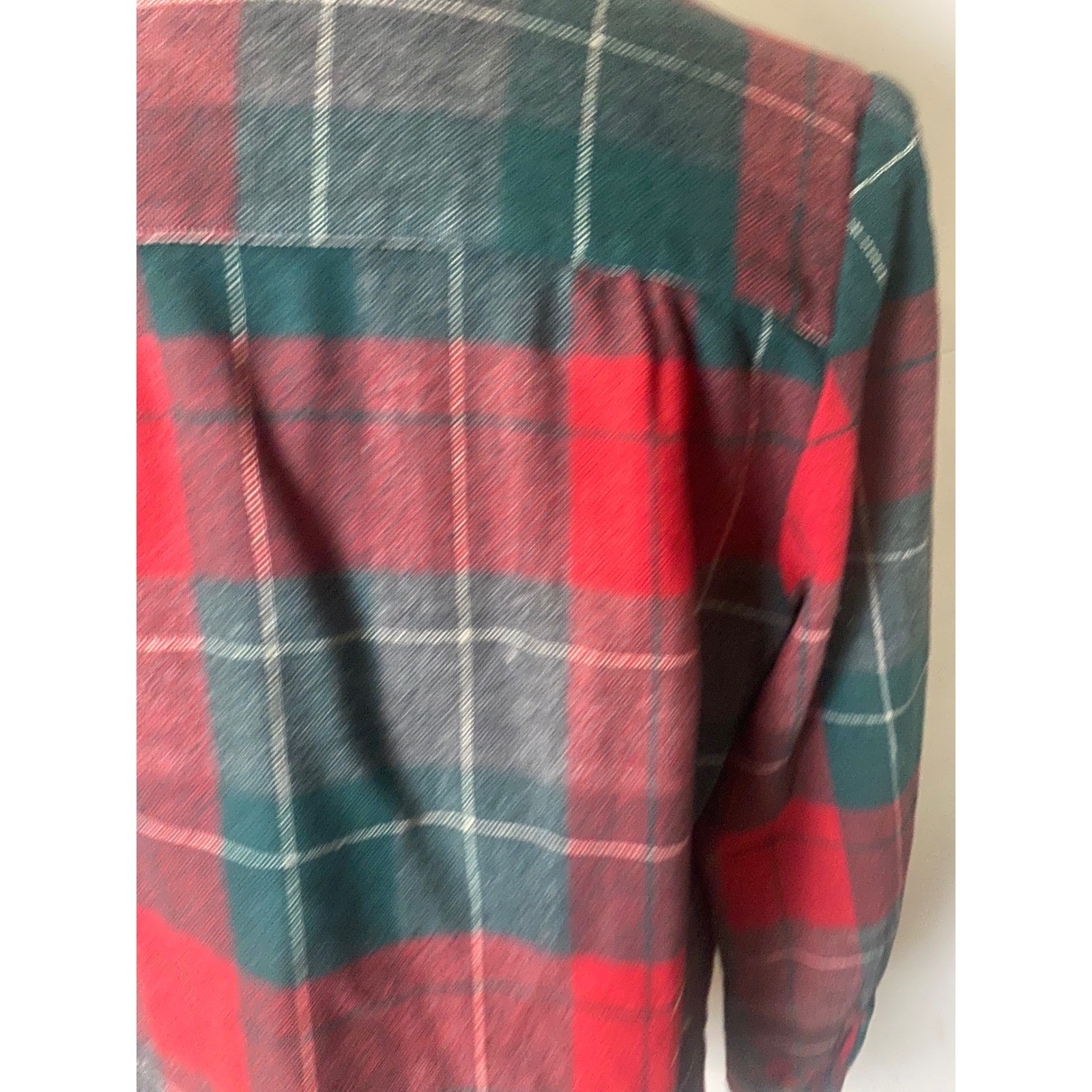 Vintage Pendleton 40&rsquo;s/50&rsquo;s 49ers Wool Plaid Shirt Jacket Red Green Womens
