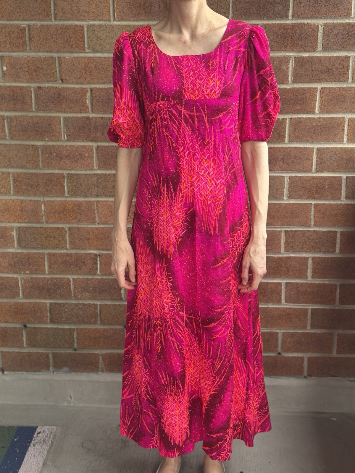 Neon Vintage Late 60s, Early 70s Maxi Dress
