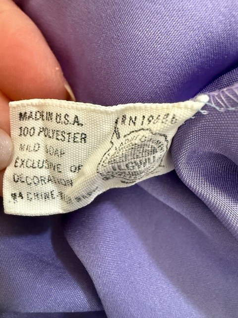 Blanche Half Slip Style 0222 Womens Size Large 25 in Length Purple USA Vintage