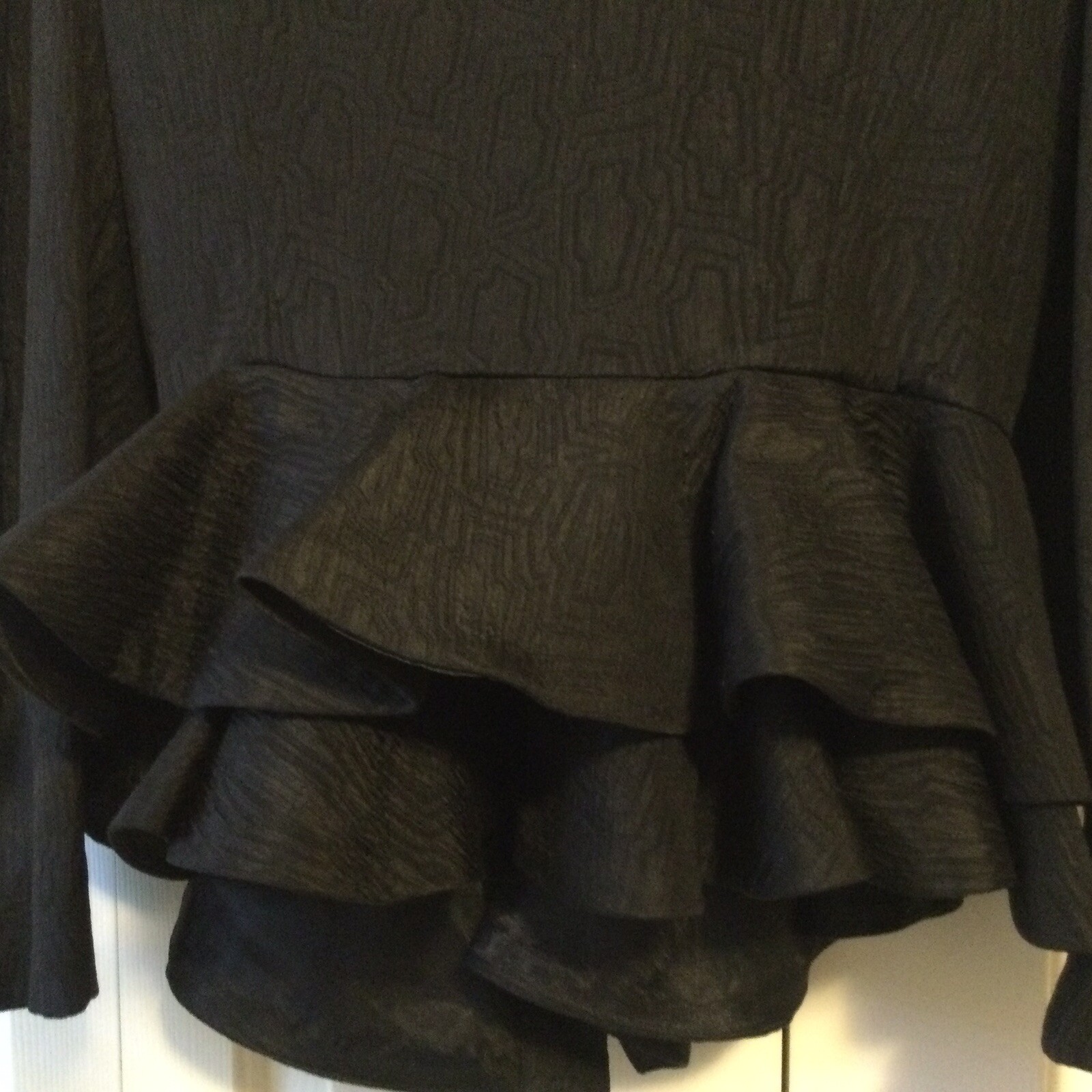 Vintage 80s Sidestreet Blazer Jacket Dynasty look 100% Silk Sz 10 Shoulder Pads