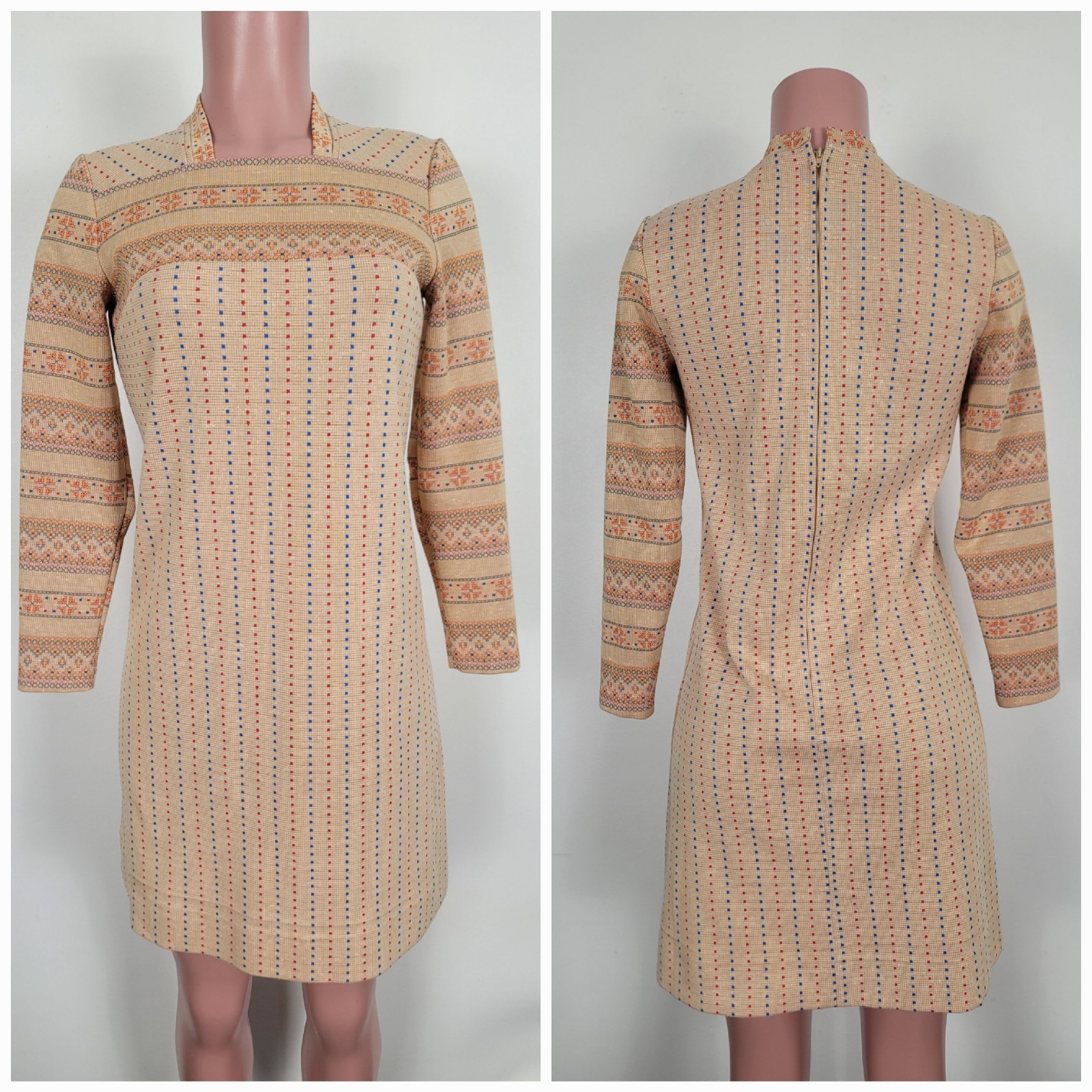 Women&rsquo;s Vintage 60&rsquo;s Era GAY GIBSON Short Dress Pop Culture Mod Gogo Size 8