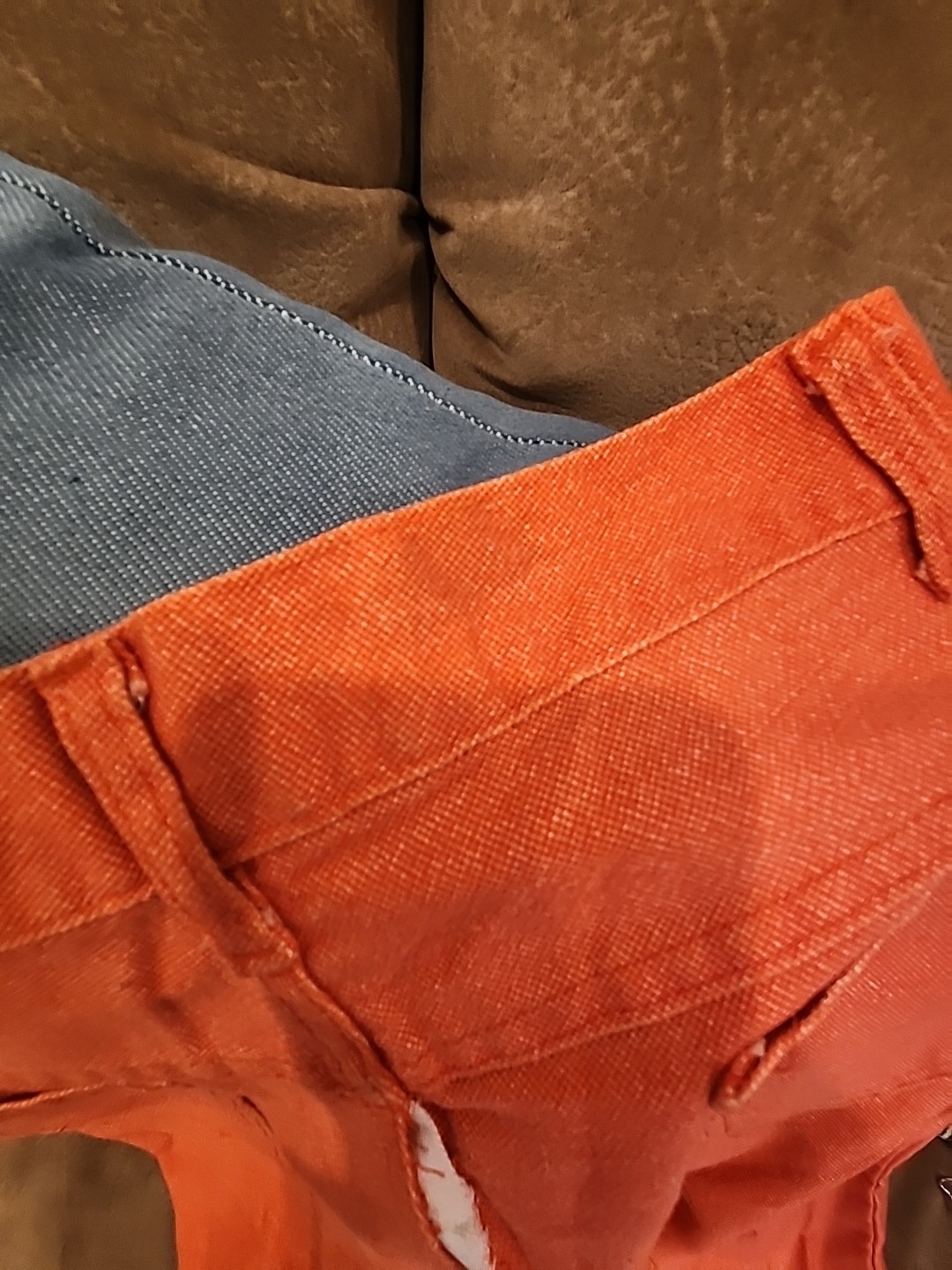 sears 70&rsquo;s bell bottom pants orange petticoats pantaloons girls 14 26 w jeans